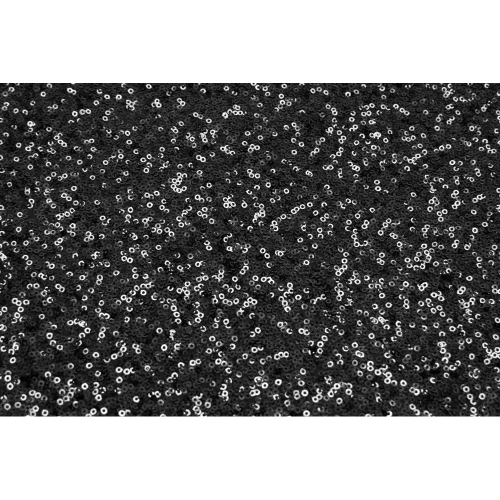 10 yards Glitz Sequins Fabric Bolt - Black
