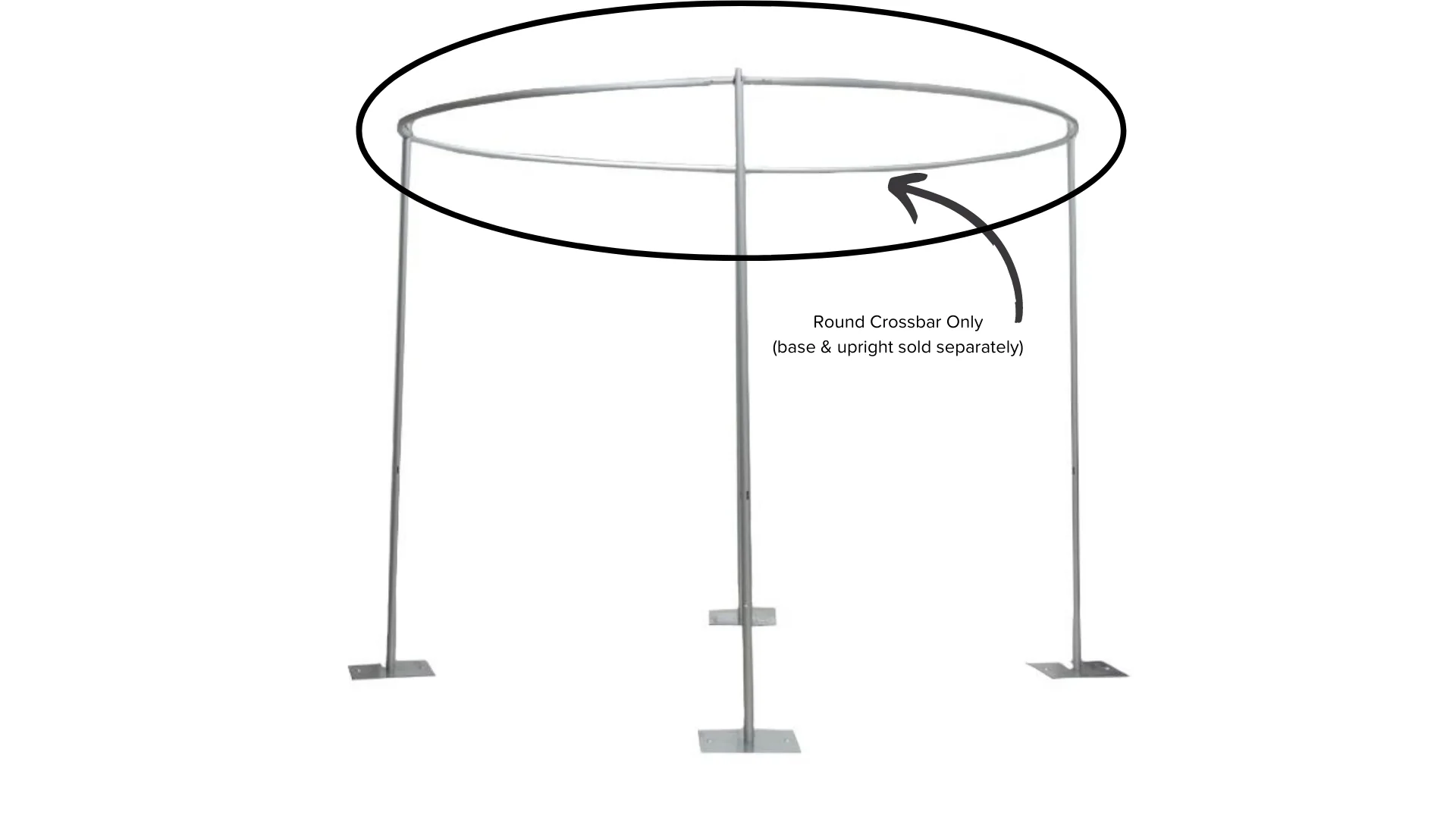 10ft Round Crossbar Drape Support - Image 6