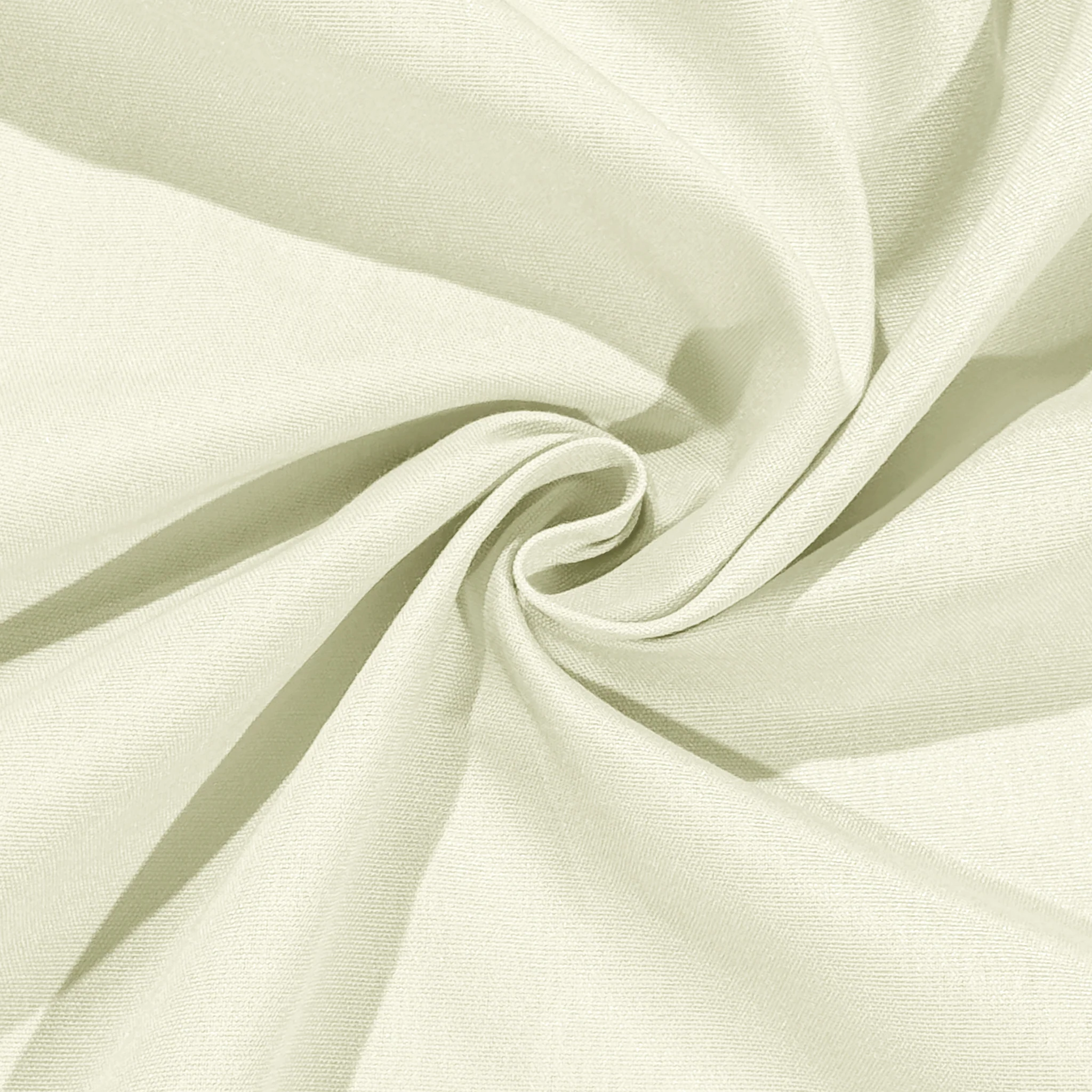 Premium 132" Round Ivory Spun Polyester Tablecloth - Image 7