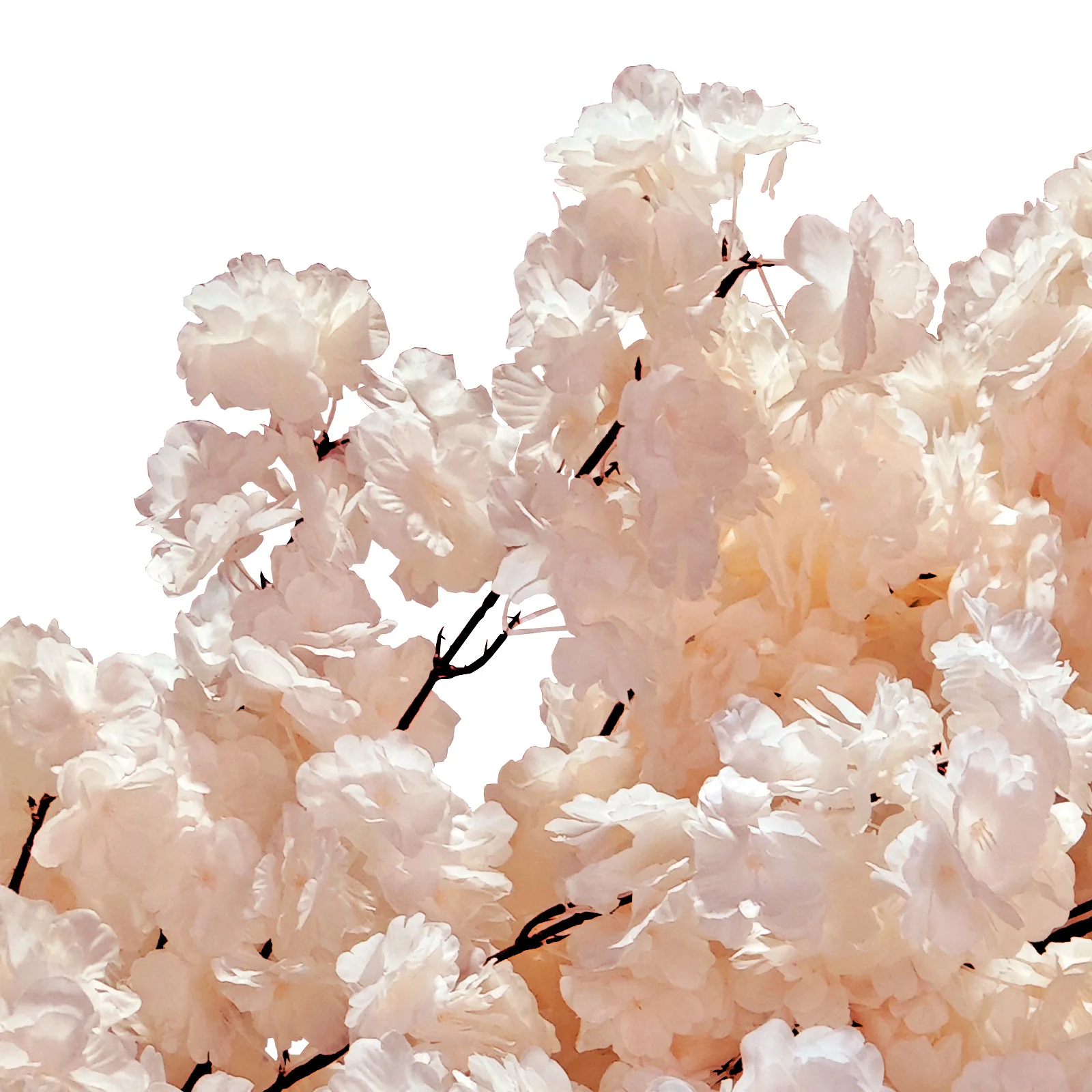 2 pcs 9.5ft Cherry Blossom Wedding Arch Backdrop - Blush - Image 5