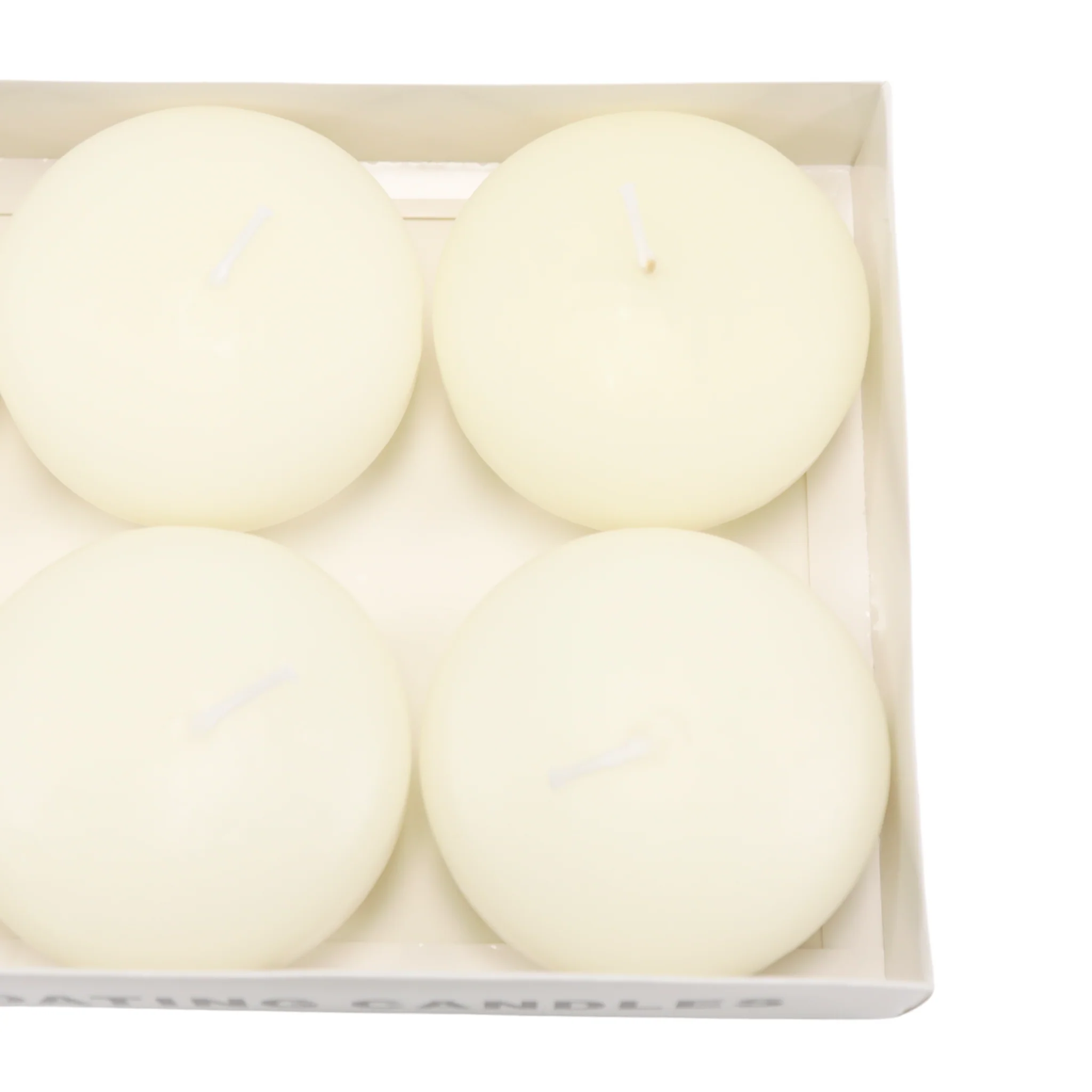 3" Floating Candles (6 pcs) - Ivory - Image 2