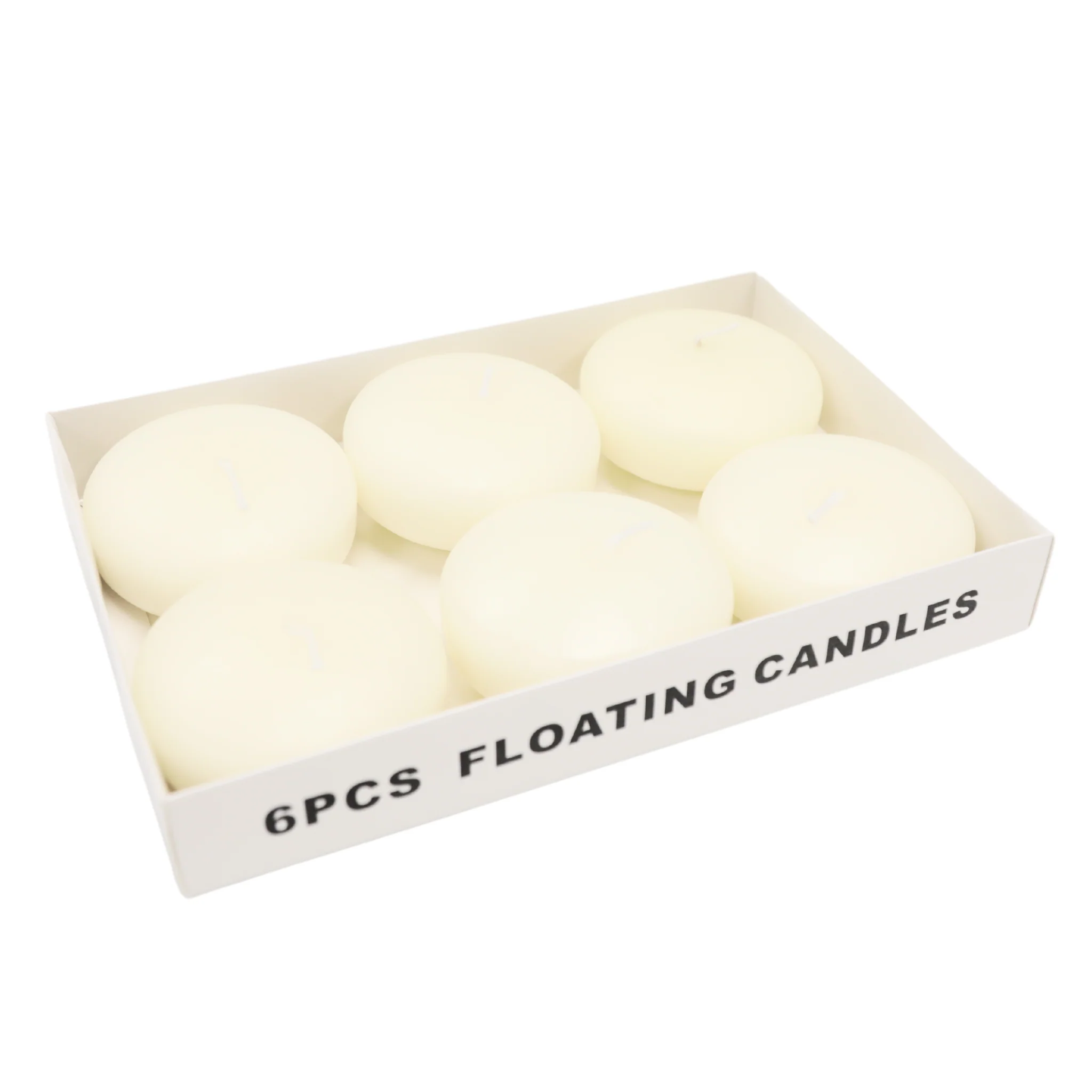 3" Floating Candles (6 pcs) - Ivory - Image 3