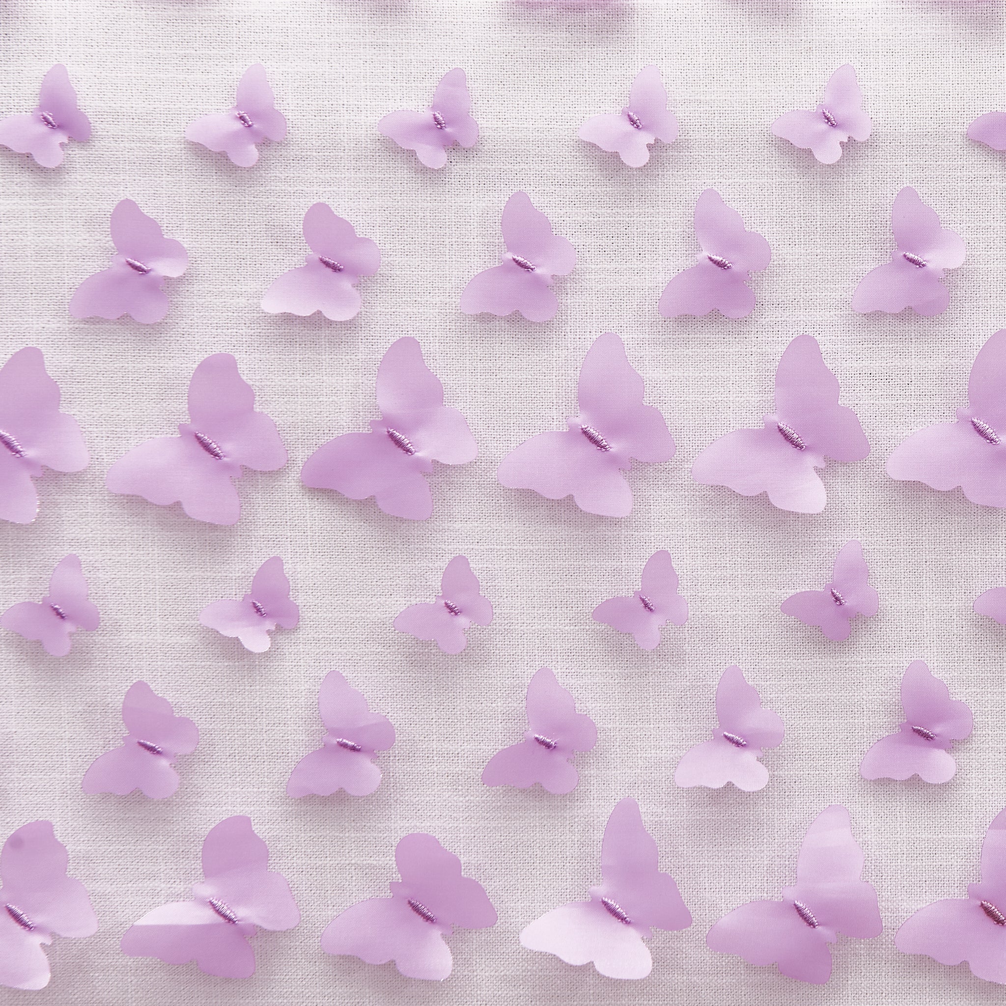 3D Butterfly Sheer Tablecloth  50"x102" Rectangular - Lavender