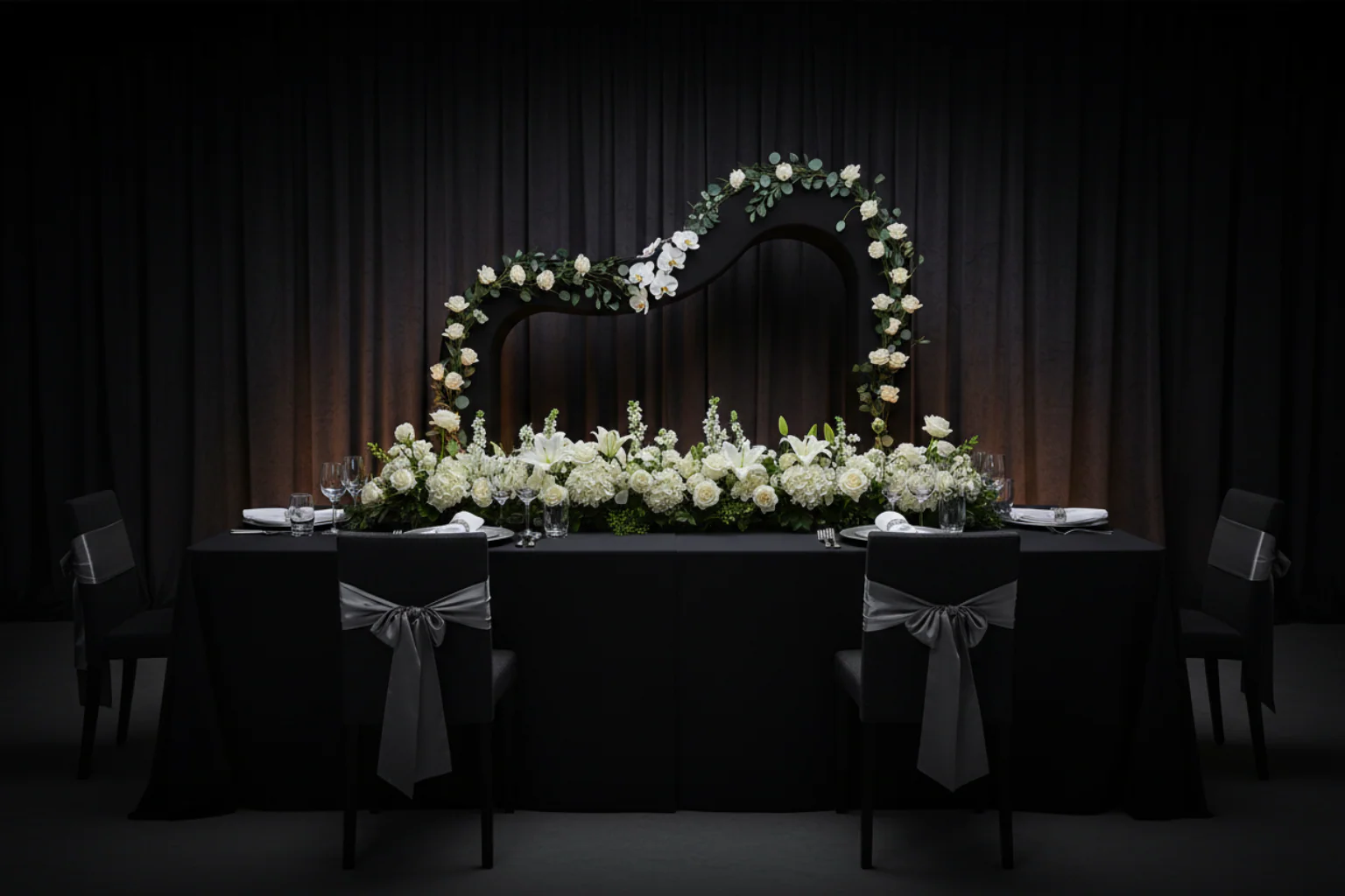 3D Curvy Wave Arch Backdrop Stand 8.2ft H x 11.50ft W - Image 7