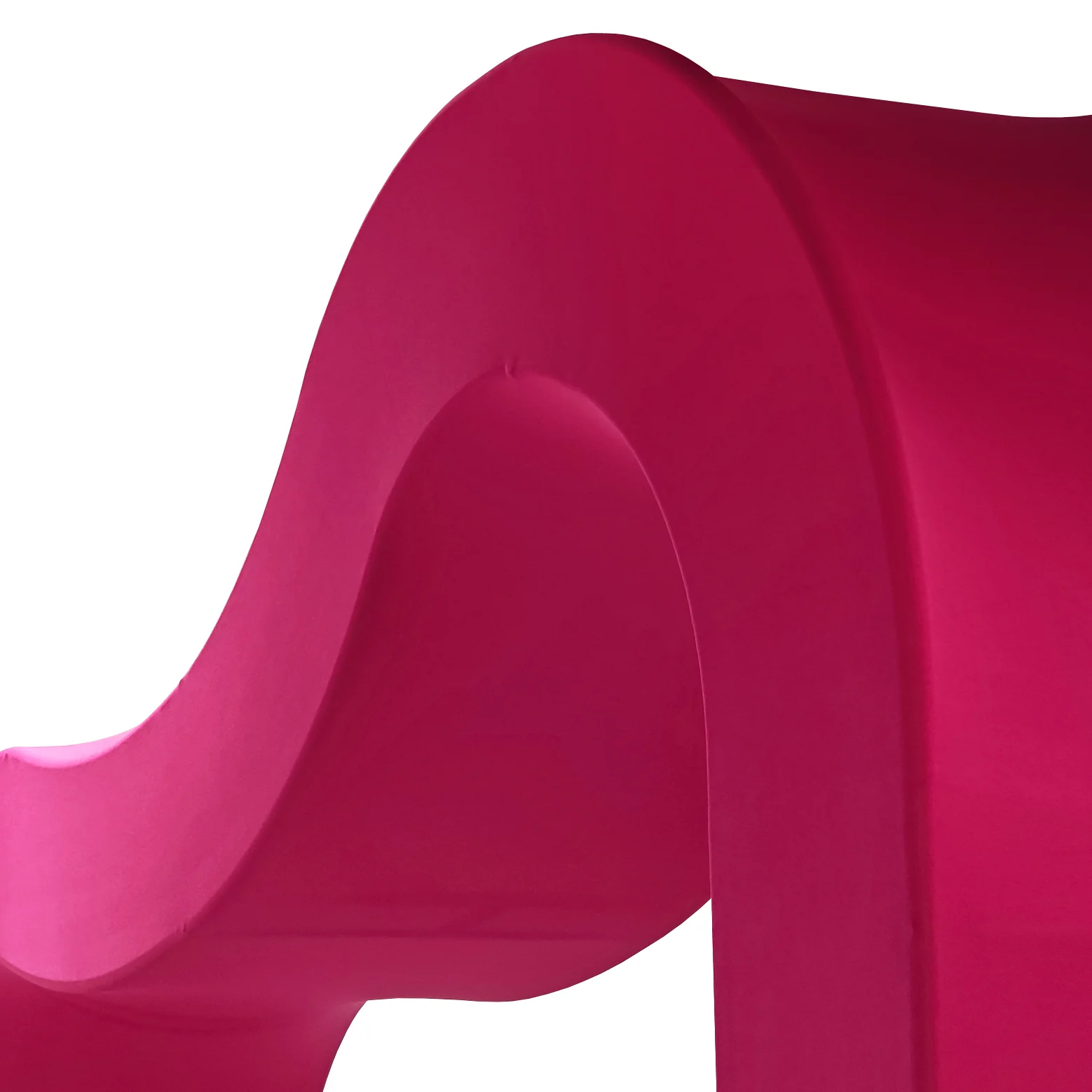 3D Curvy Wave Arch Backdrop Spandex Cover - Fuchsia - Image 5