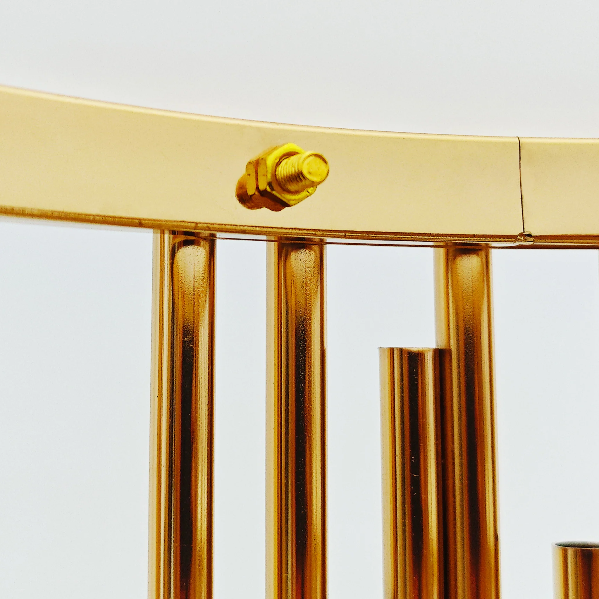 3 pcs of Gold Plinths Round Display Stand - Image 5