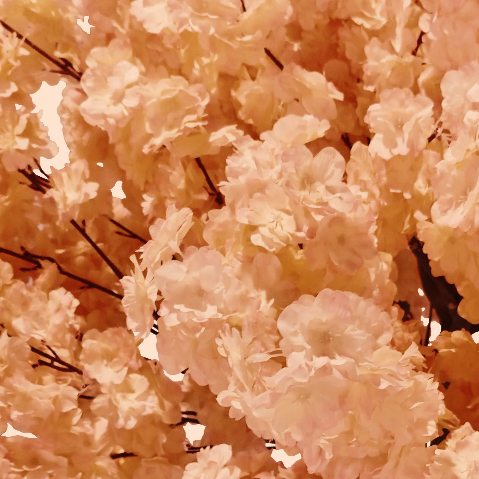5ft Peach Cherry Blossom Tree Backdrop Frame Stand - Image 2