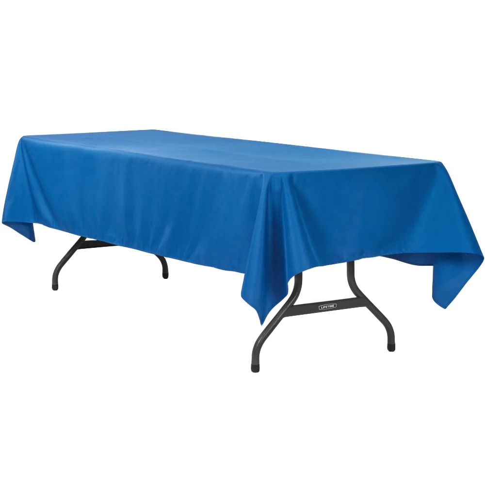 60"x120" Rectangular Premium Polyester Tablecloth - Royal Blue