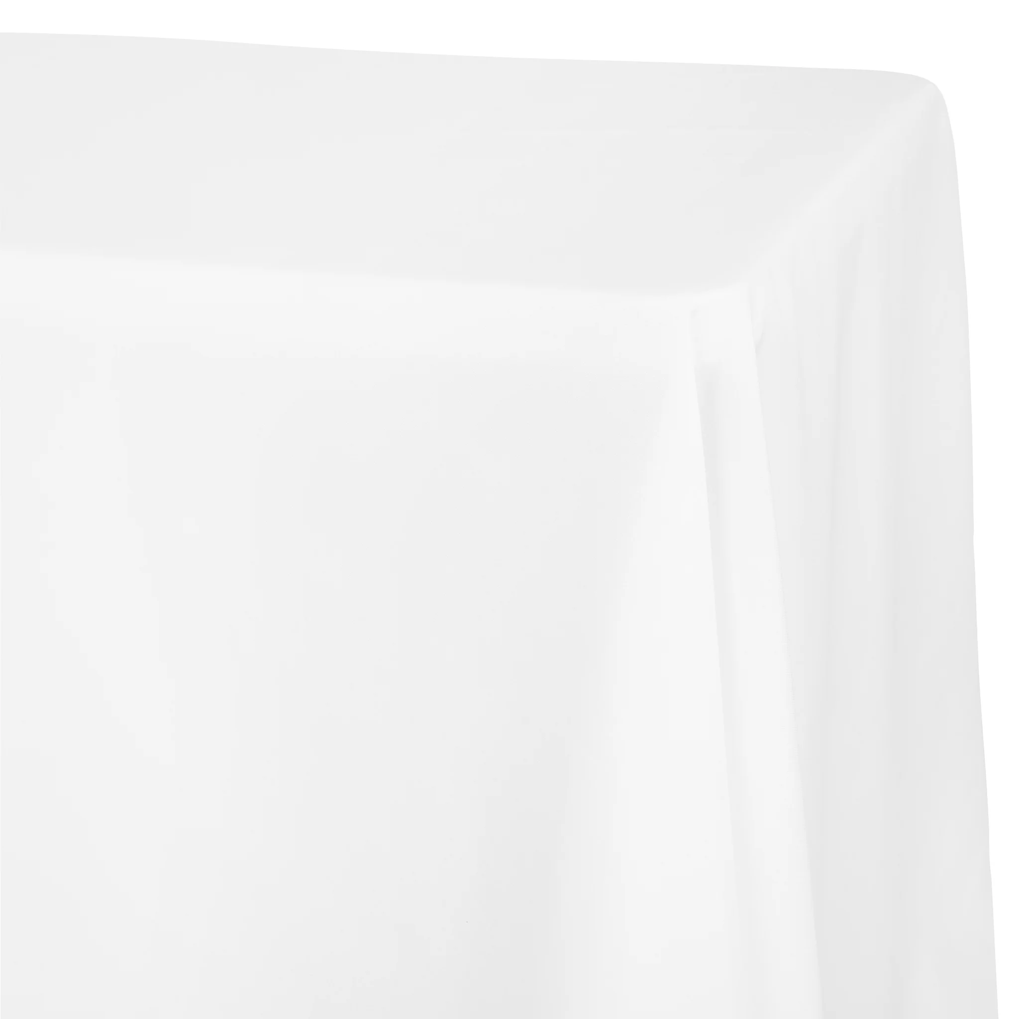 90"x108" Rectangular Oblong Premium Polyester Tablecloth - White - Image 3