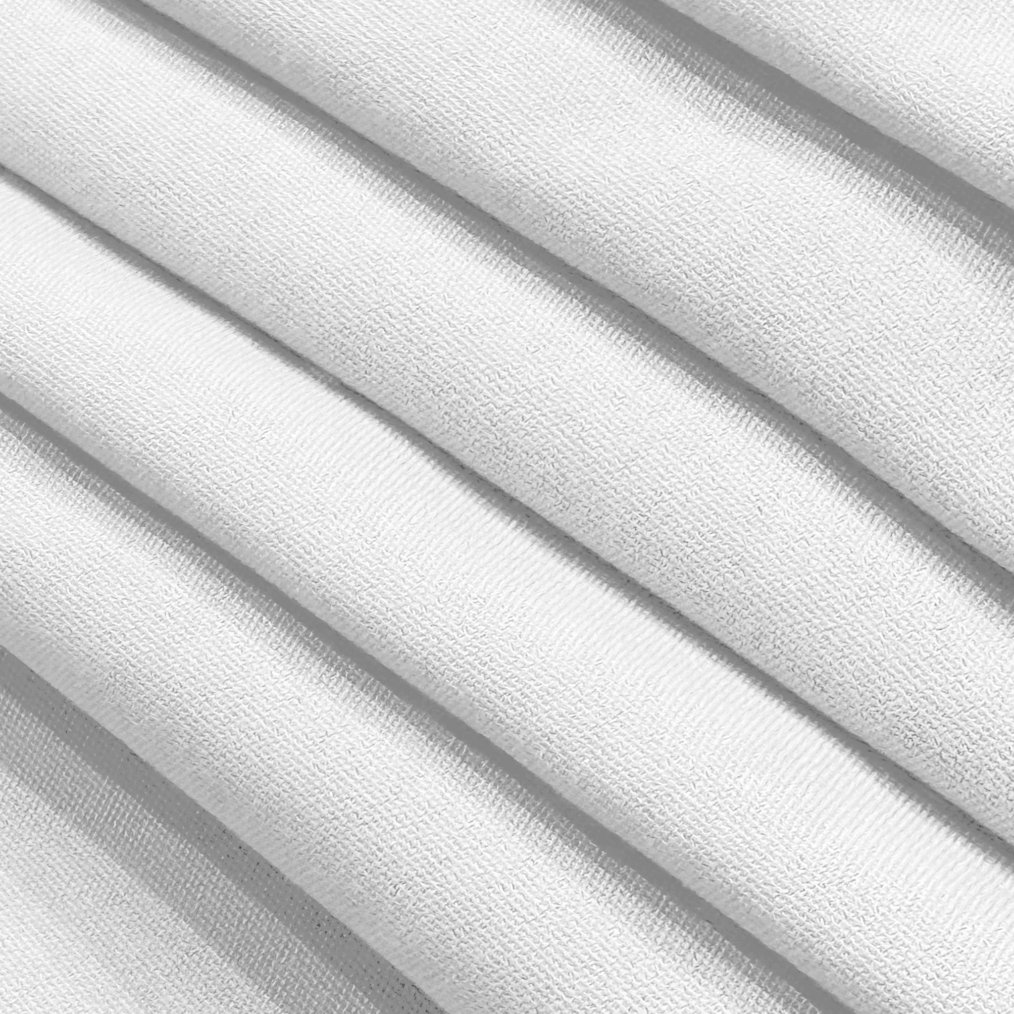 Premium 90"x132" Rectangular White Spun Polyester Tablecloth - Image 7