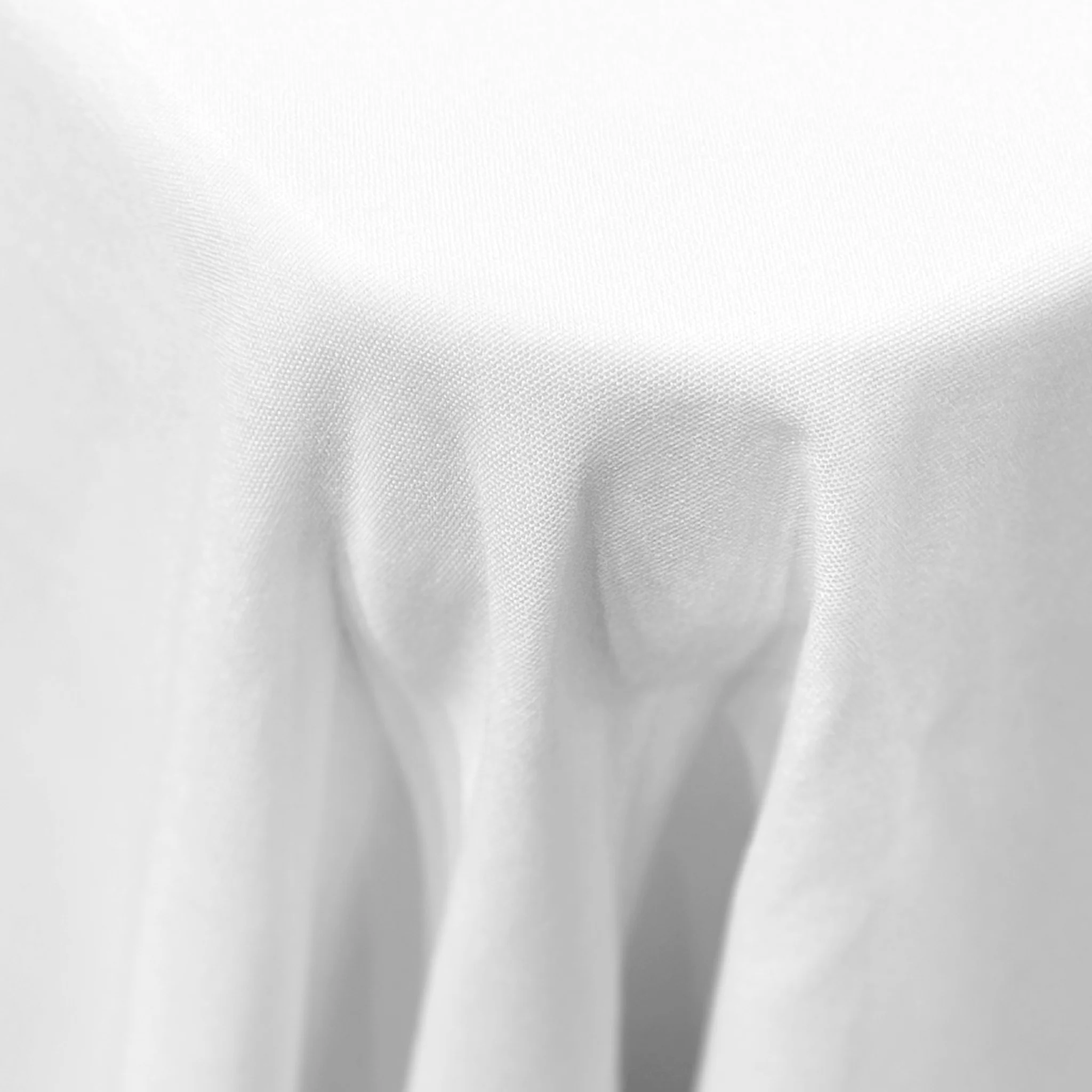 Premium 90"x132" Rectangular White Spun Polyester Tablecloth - Image 8