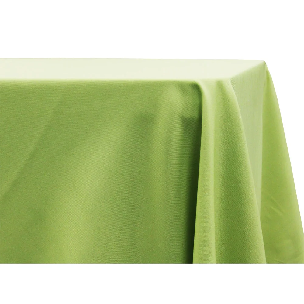 90"x132" Rectangular Oblong Premium Polyester Tablecloth - Apple Green