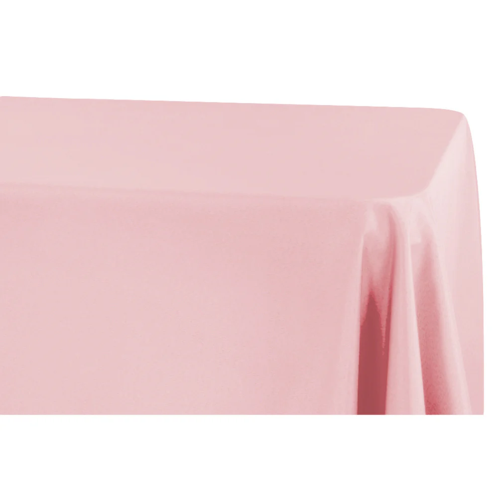 90"x156" Rectangular Oblong Premium Polyester Tablecloth - Dusty Rose/Mauve