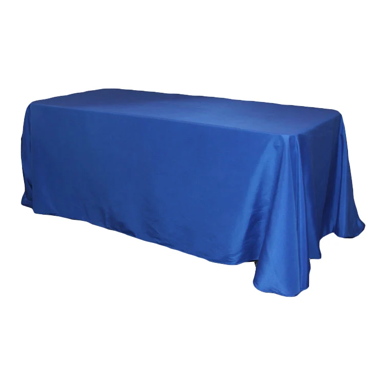 90"x156" Rectangular Oblong Premium Polyester Tablecloth - Royal Blue