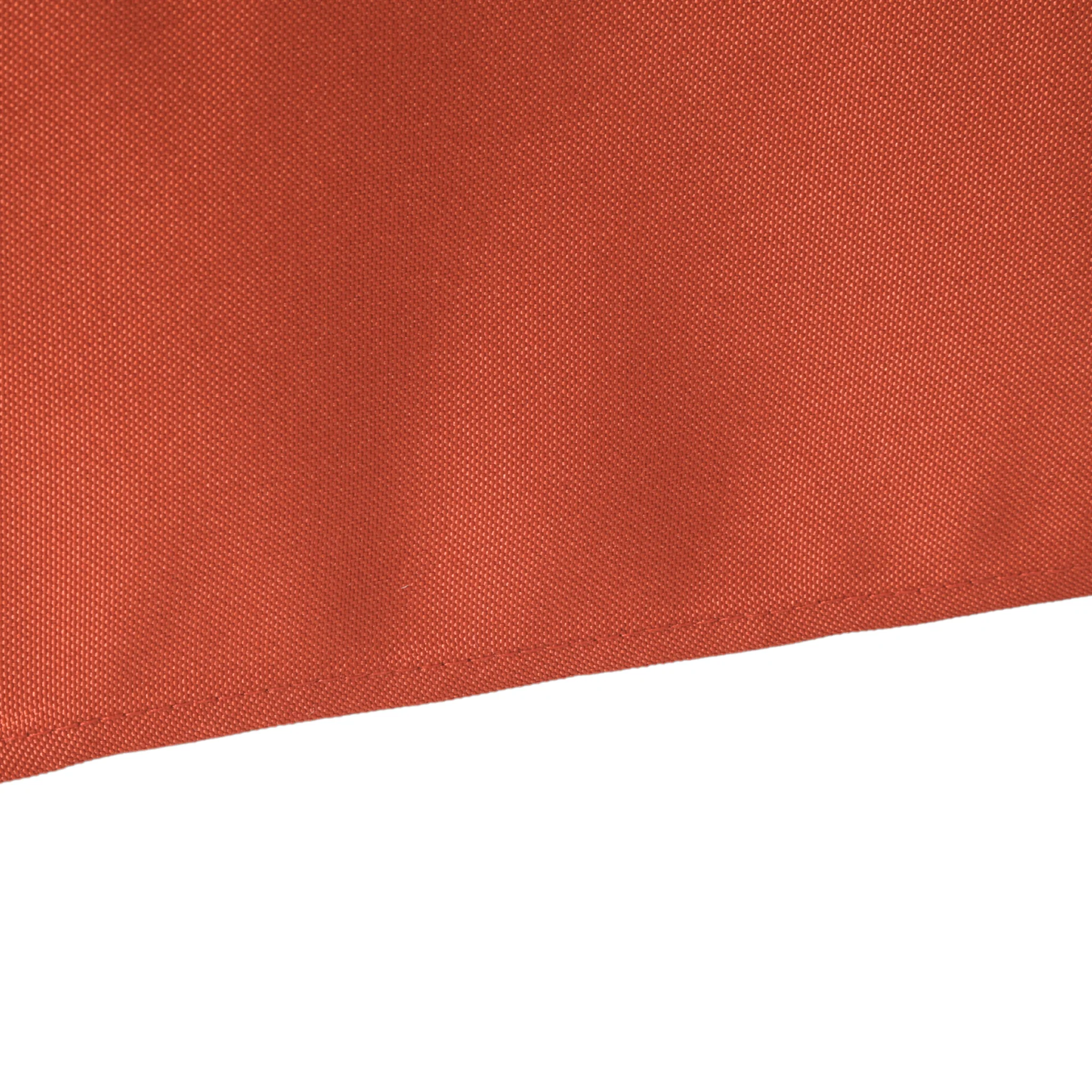 90"x156" Rectangular Oblong Premium Polyester Tablecloth - Rust - Image 3