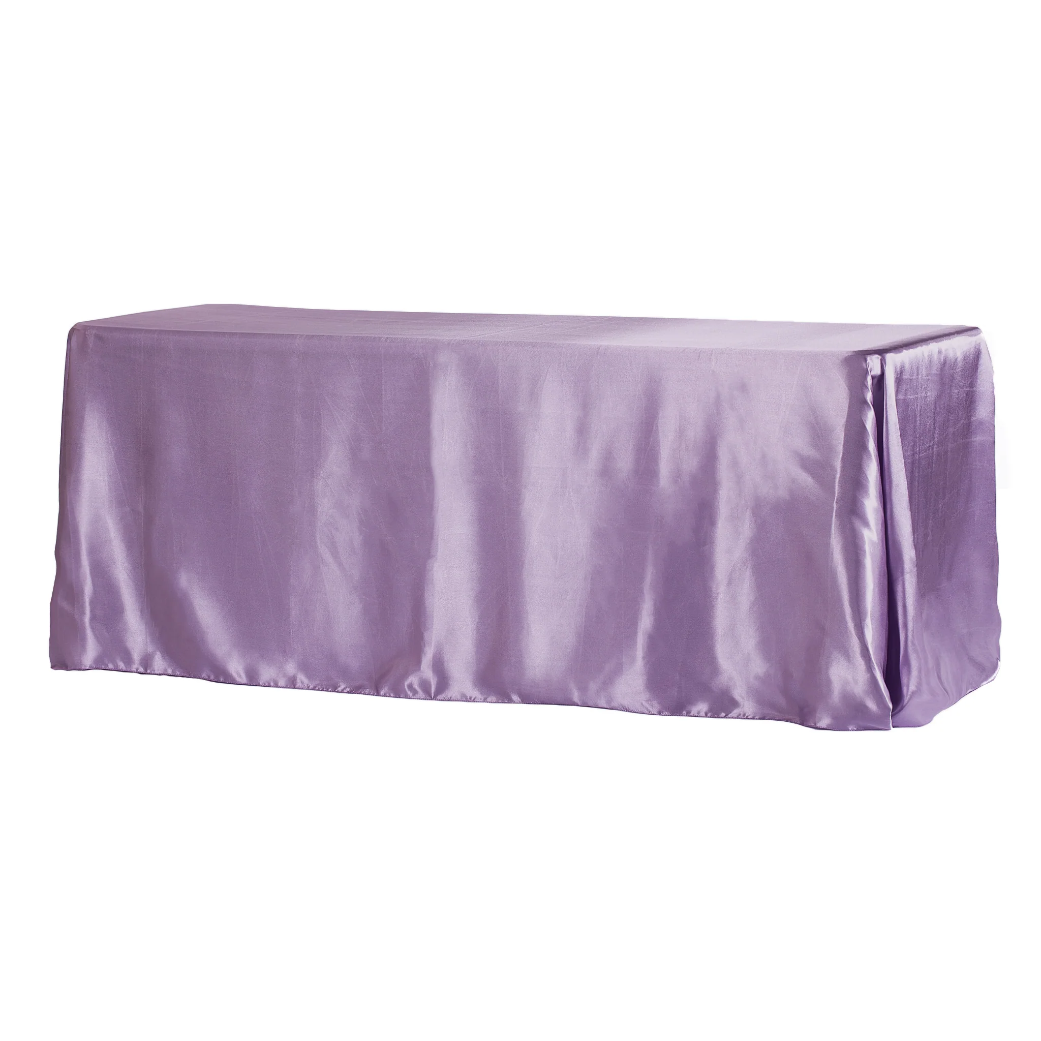 90"x156" Rectangular Satin Tablecloth - Victorian Lilac/Wisteria