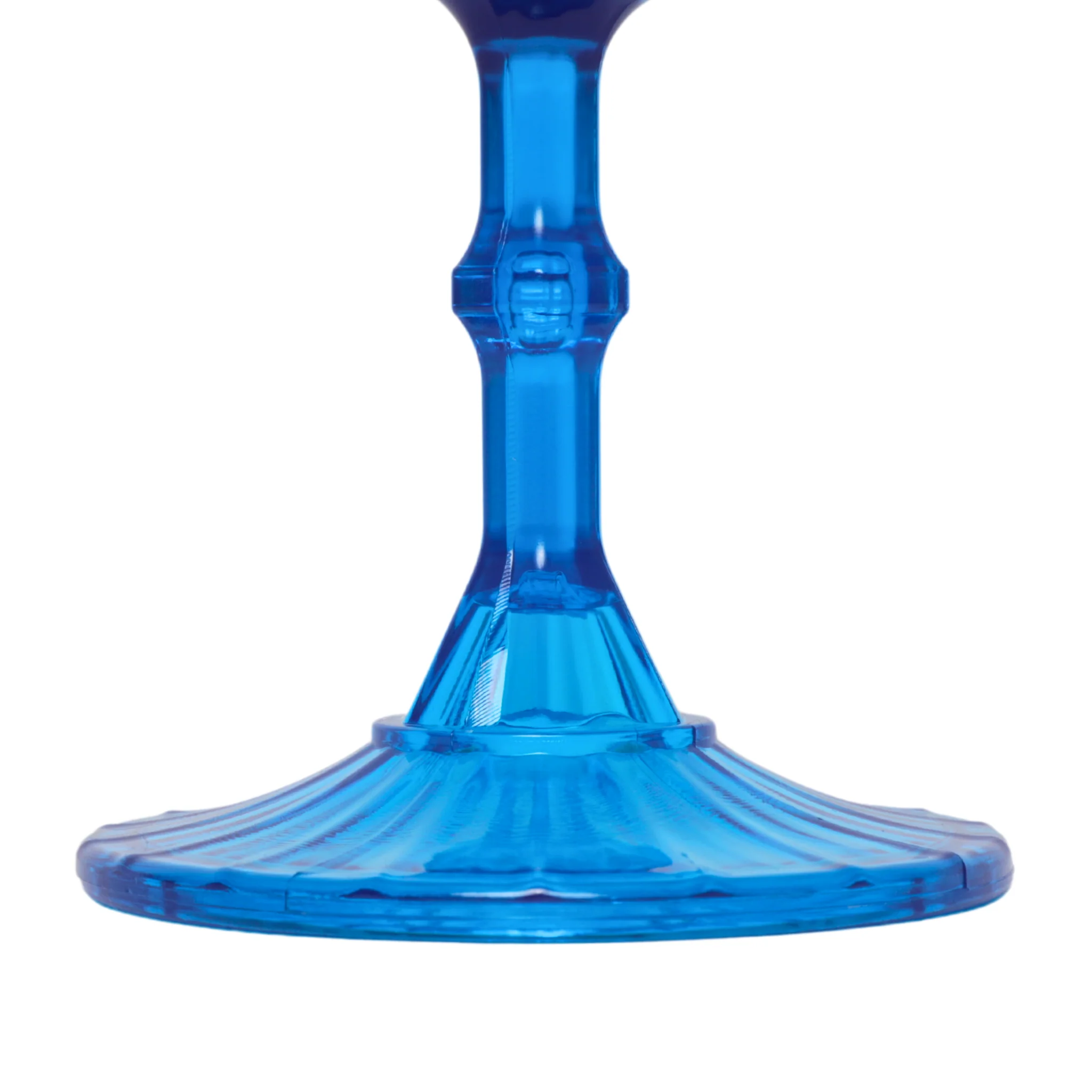 Blue Acrylic 11oz Wine Goblets Ripple Design (6 pcs/pk) - Image 10