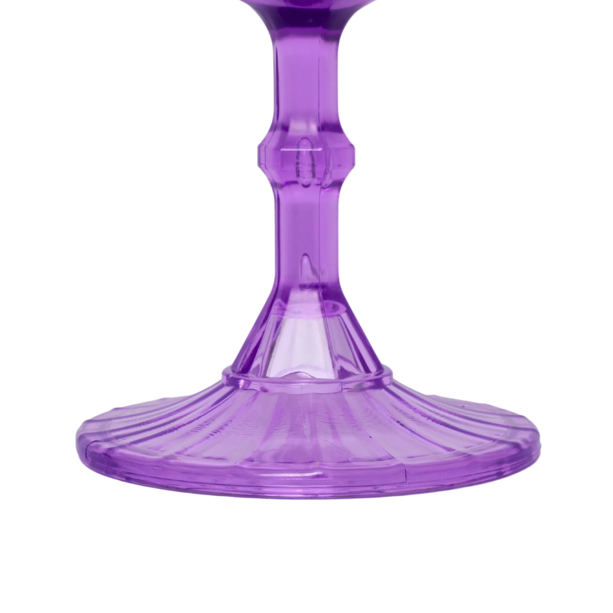 Lavender Acrylic 11oz Wine Goblets Ripple Design (6 pcs/pk) - Image 10