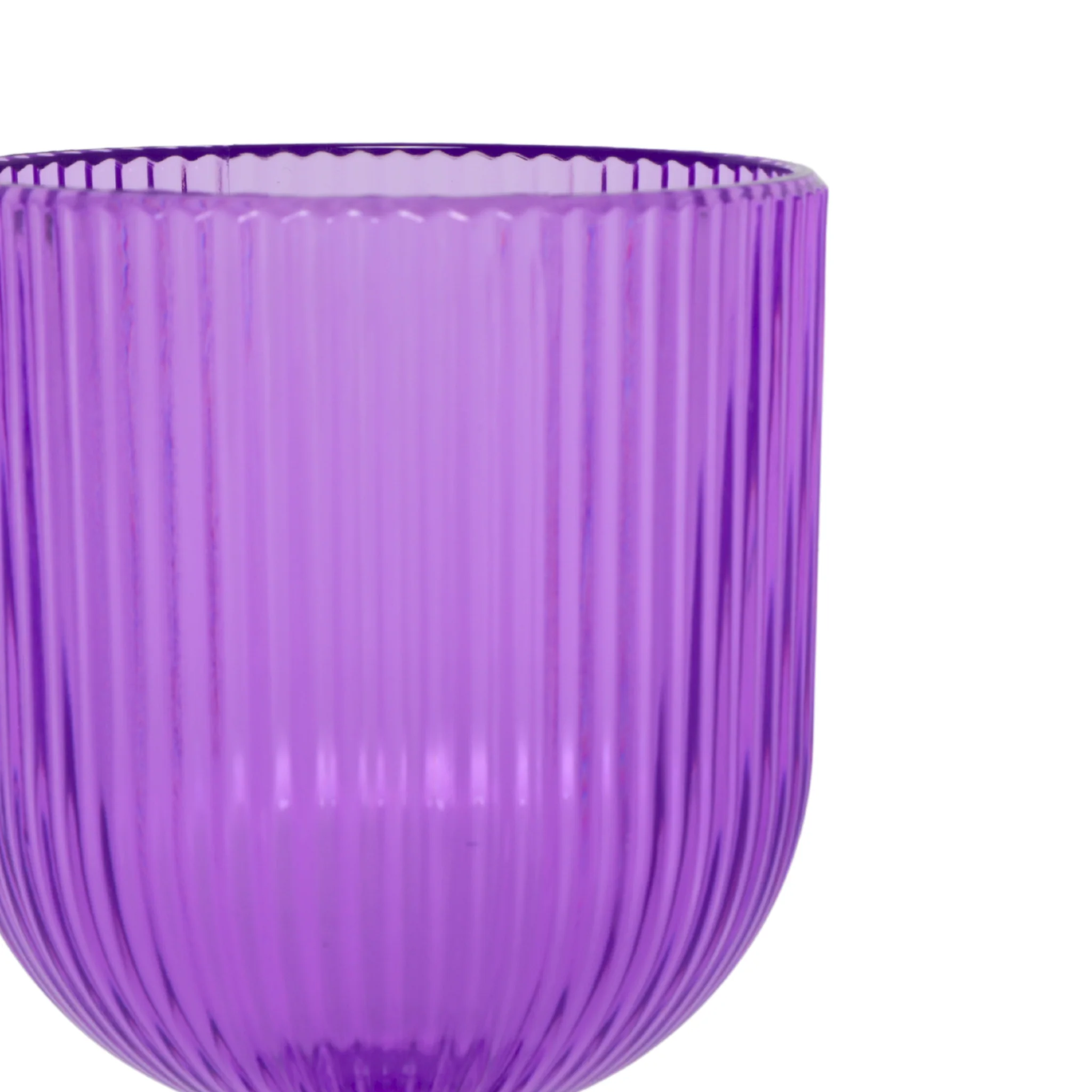Lavender Acrylic 11oz Wine Goblets Ripple Design (6 pcs/pk) - Image 9