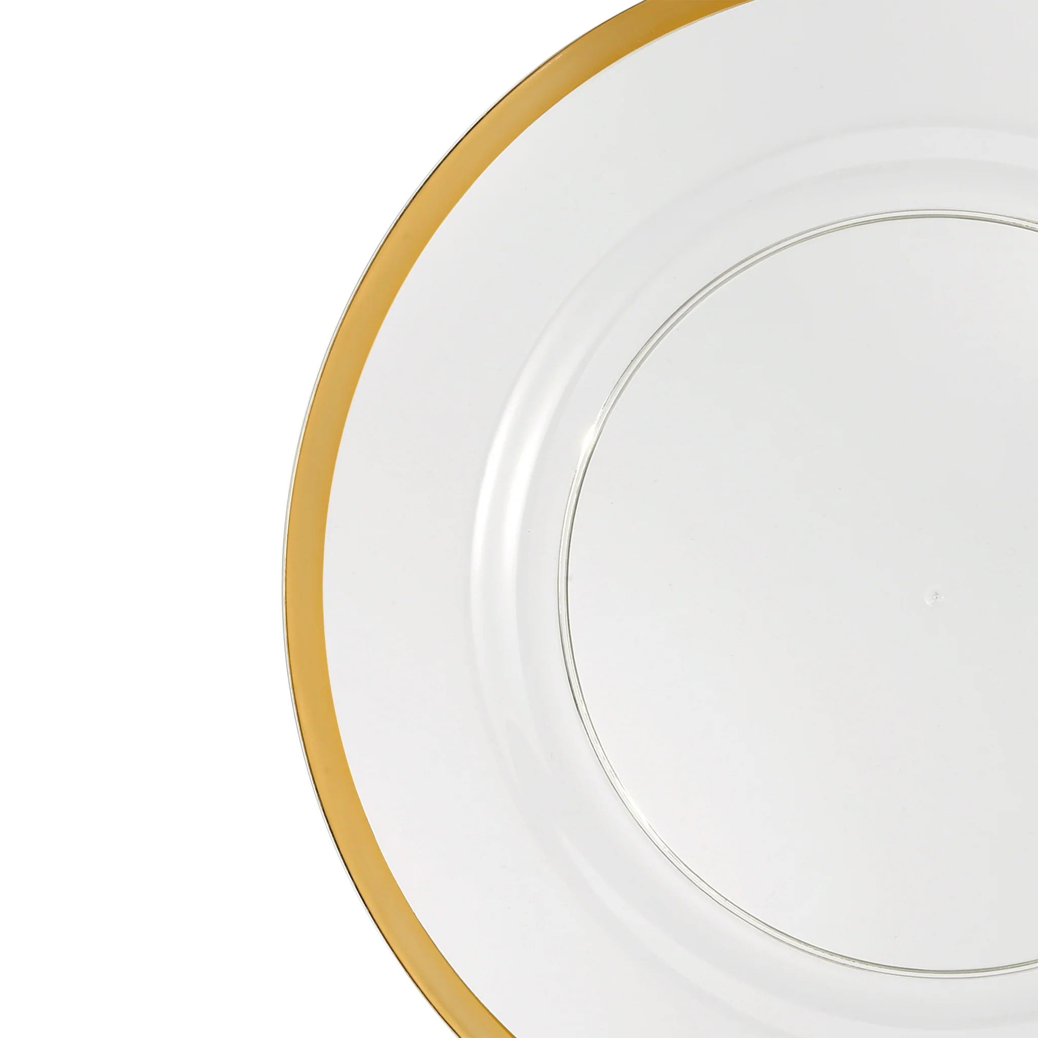 Alpine Acrylic Charger Plate - Gold trim - Image 4