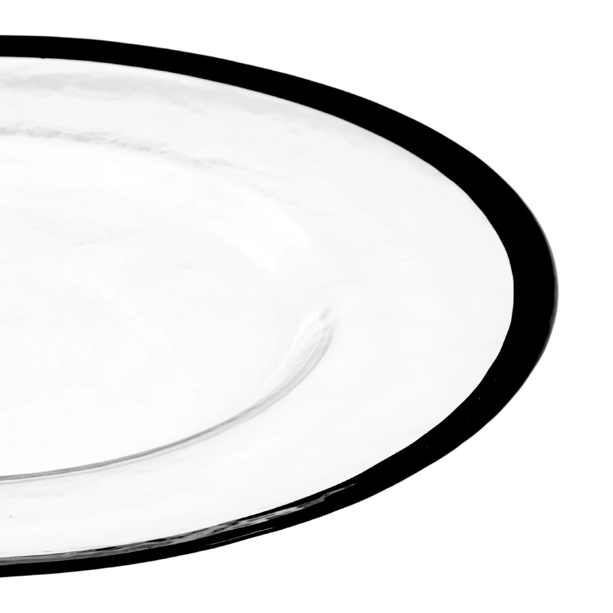 Alpine Glass Charger Plate - Black Trim - Image 4