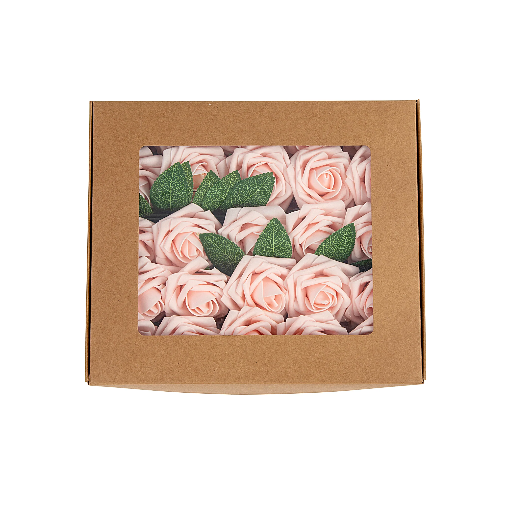 Artificial DIY Foam Rose Stems (50 pcs) - Blush/Rose Gold - Image 13