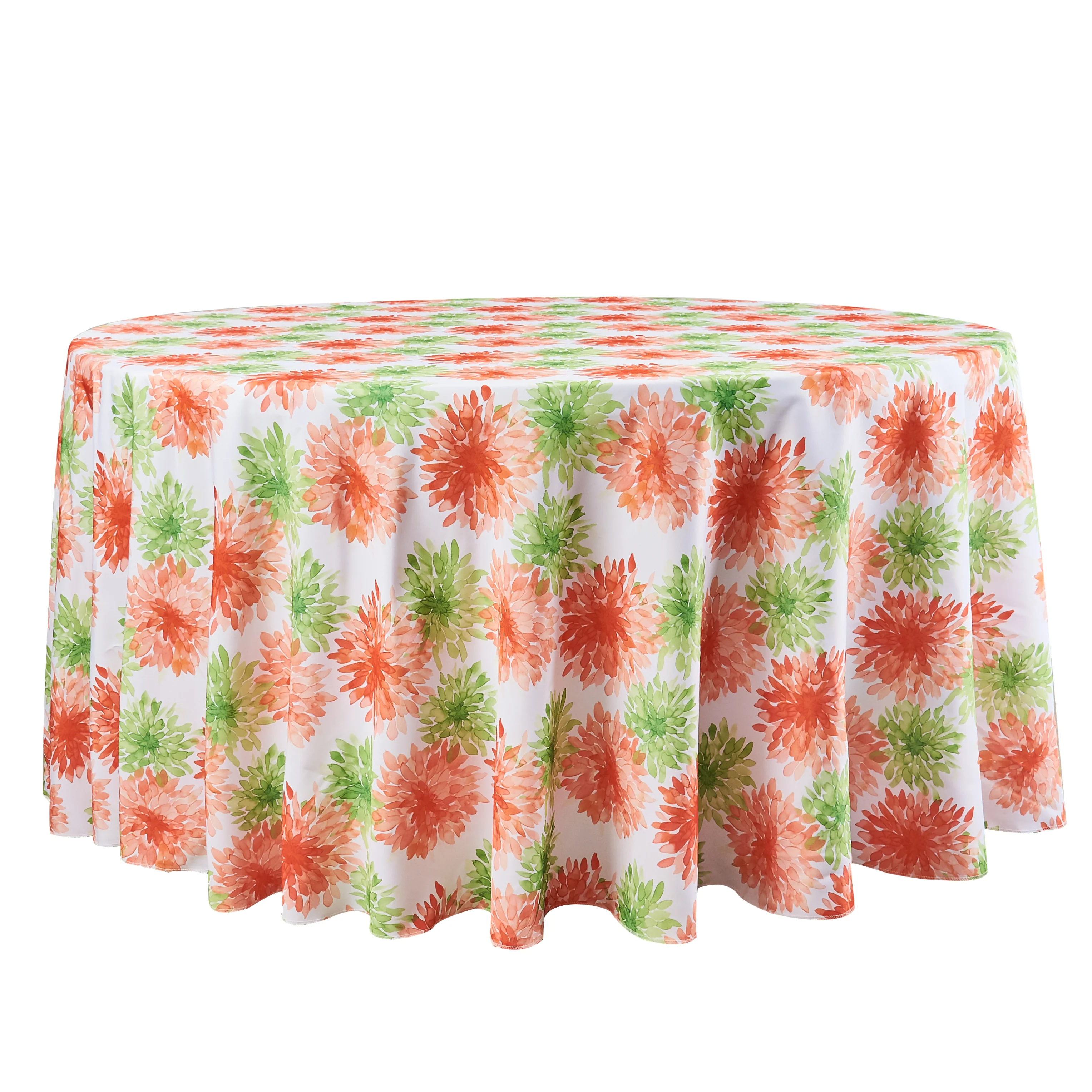 Blooming Mums 108" Round Tablecloth - Image 2