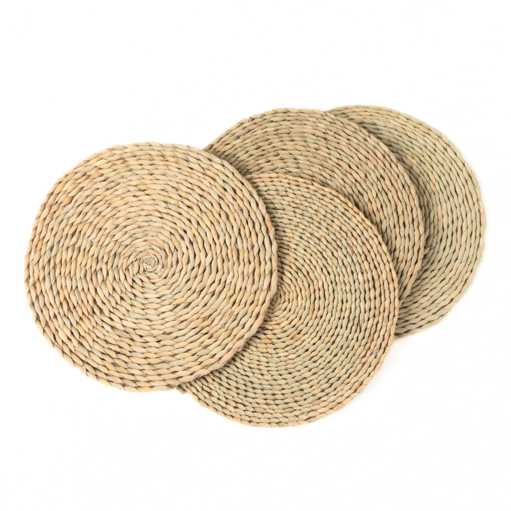 Braided Raffia Straw 15" Placemats (4pc/set) - Image 6