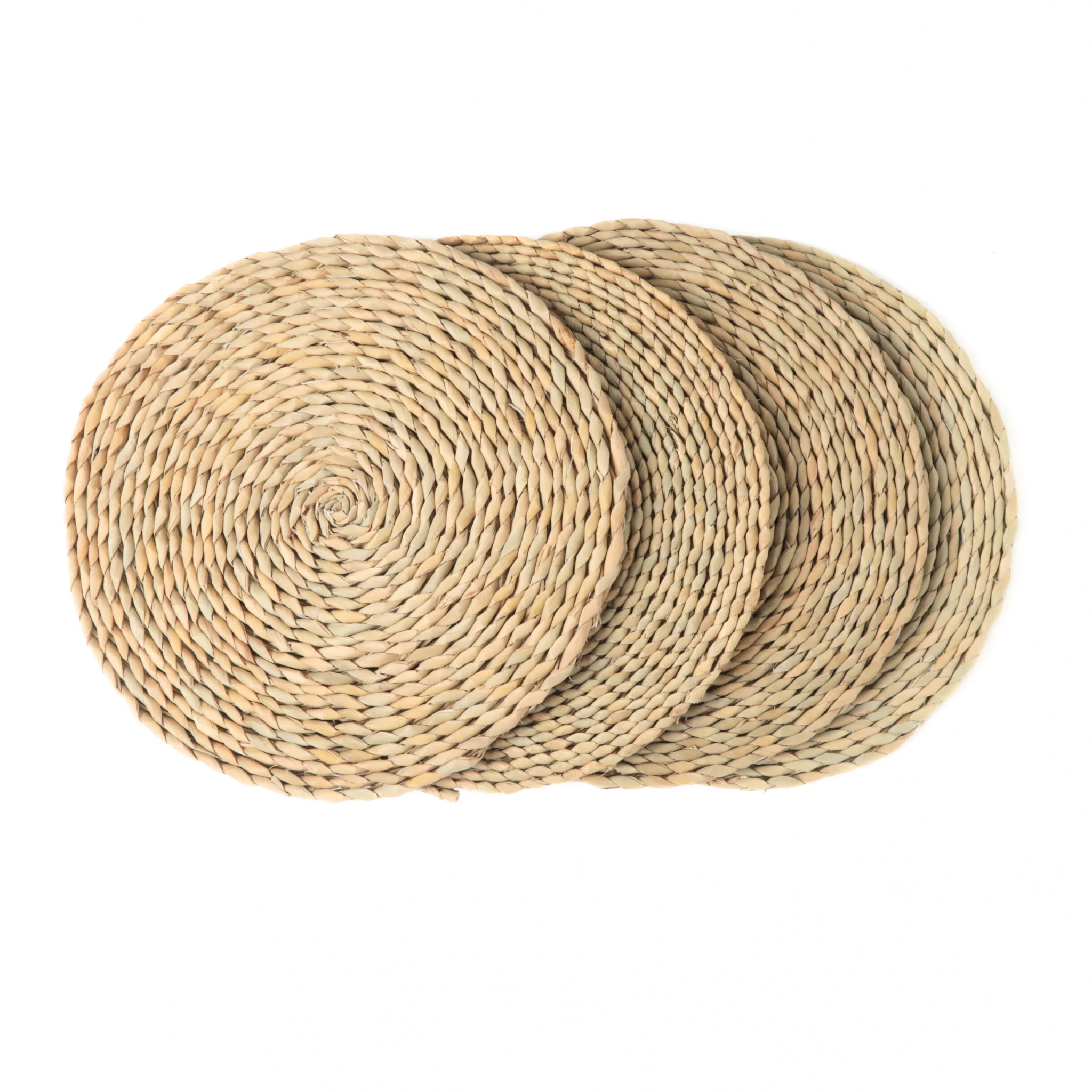 Braided Raffia Straw 15" Placemats (4pc/set) - Image 8