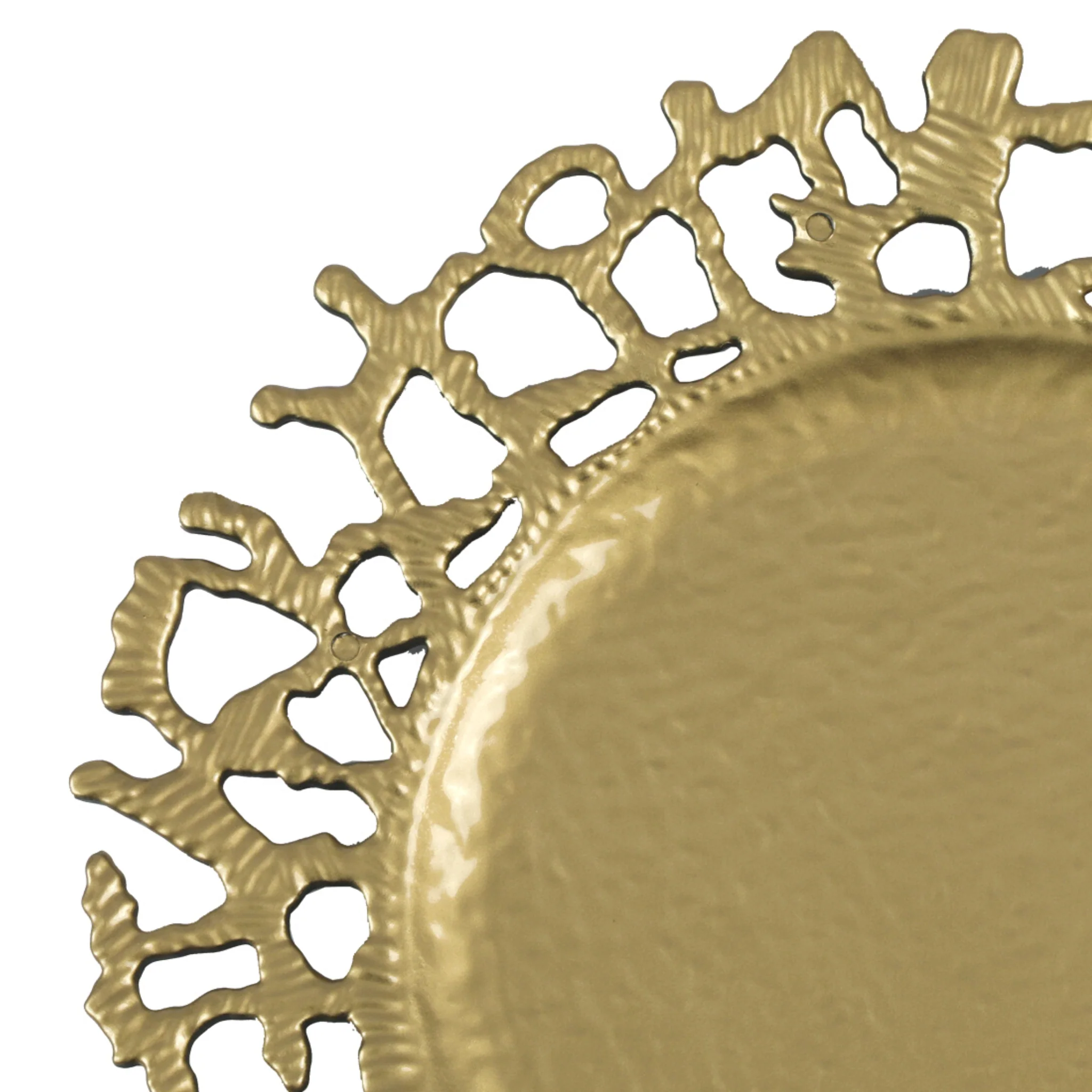 Branch Molten Acrylic Charger Plate - Gold - Image 4