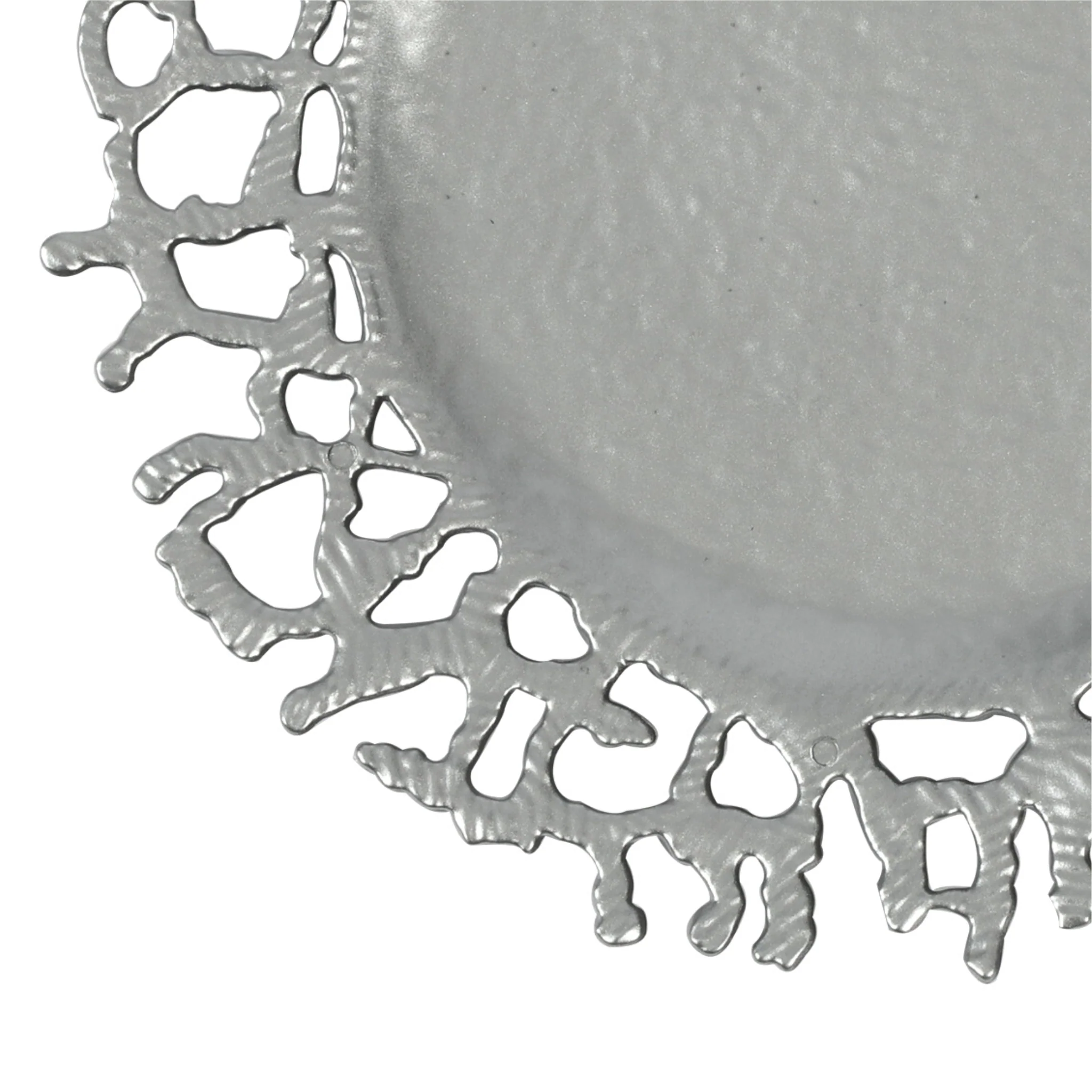 Branch Molten Acrylic Charger Plate - Silver - Image 4
