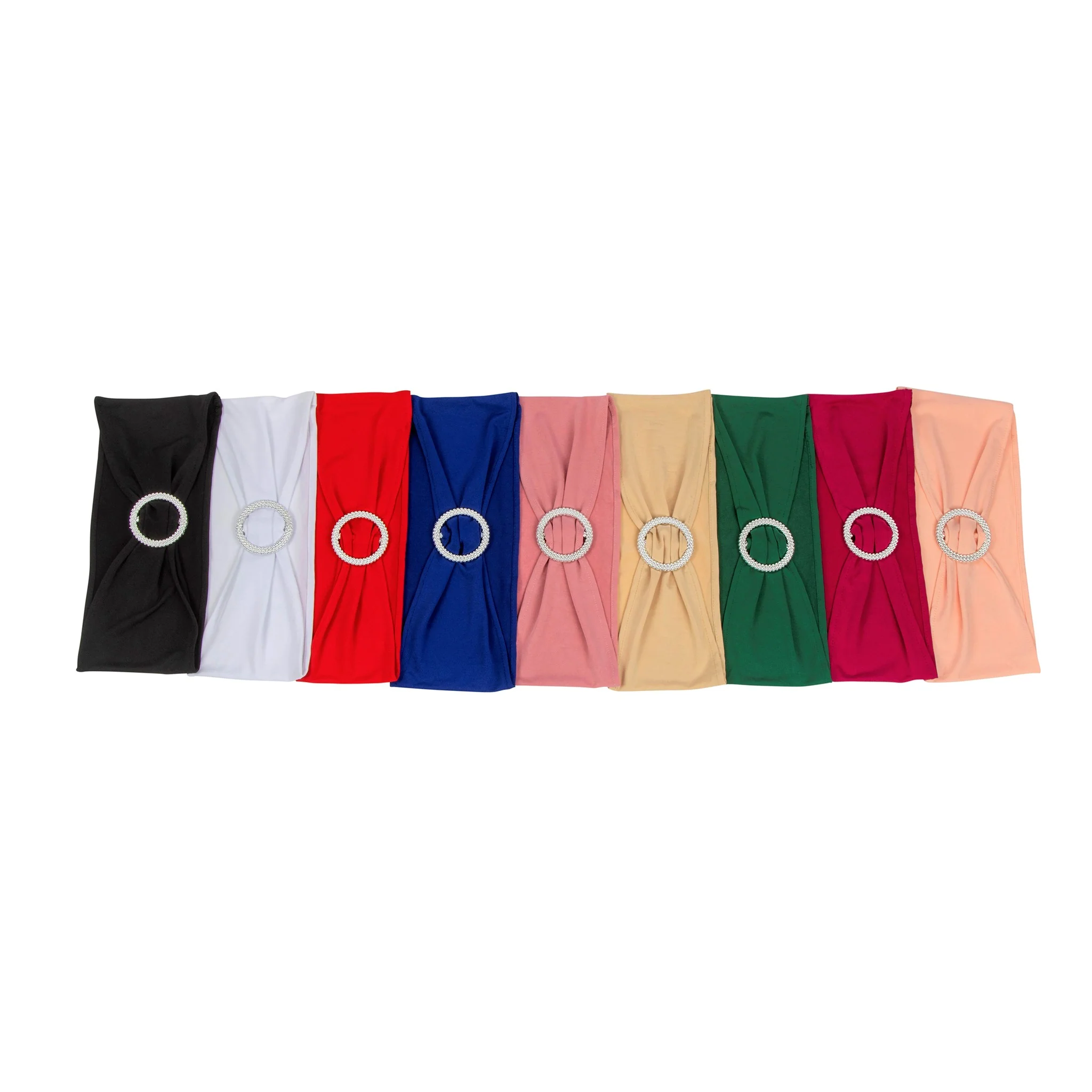Buckle Spandex Stretch Chair Band - Blush/Rose Gold - Image 6