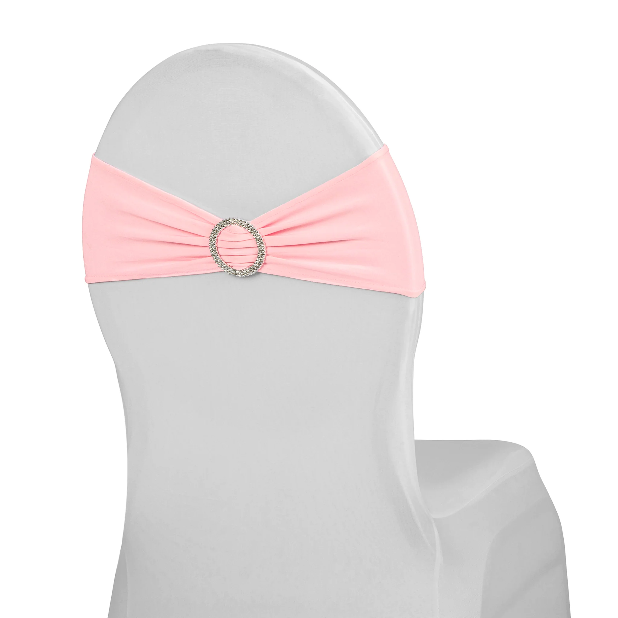 Buckle Spandex Stretch Chair Band - Pink - Image 4