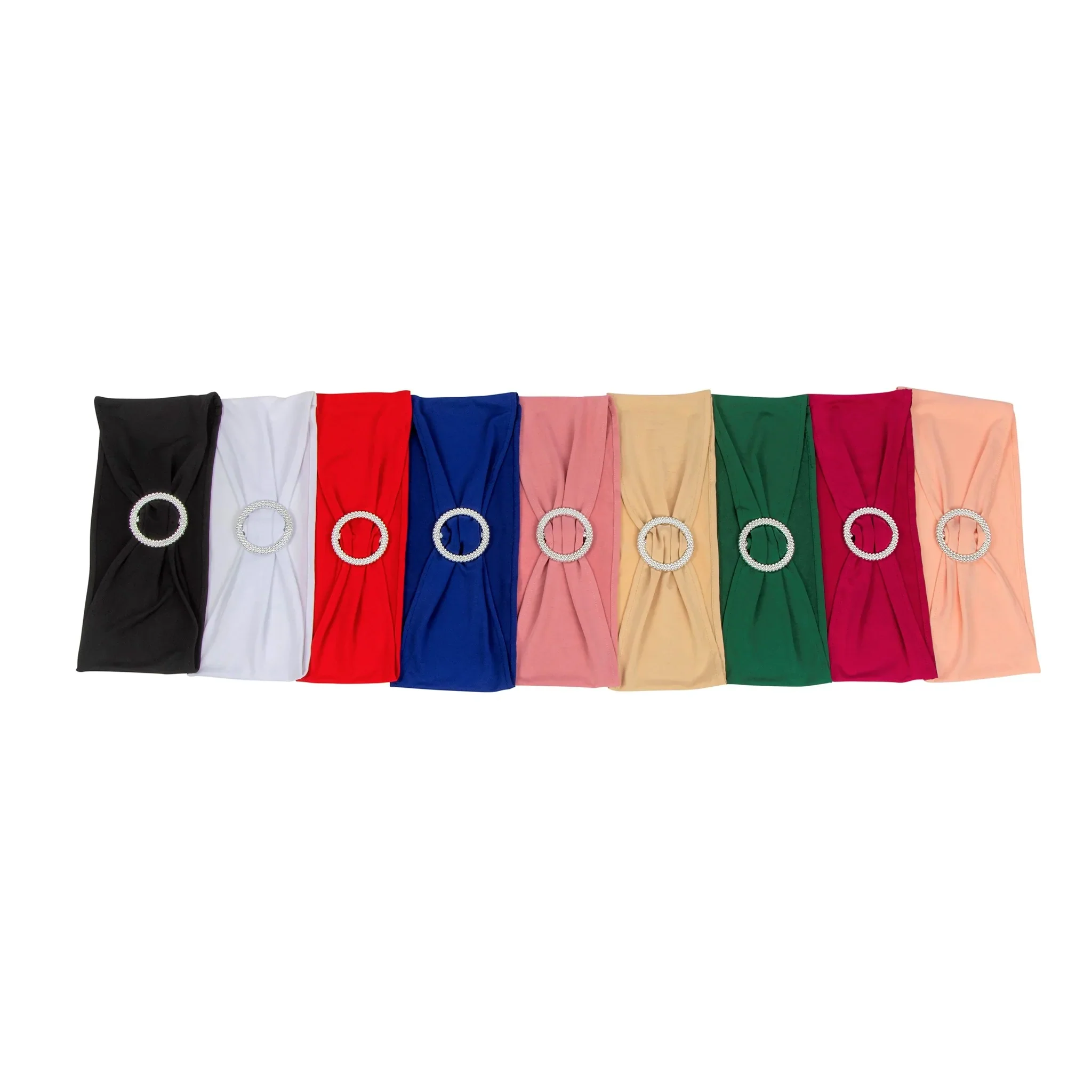 Buckle Spandex Stretch Chair Band - Pink - Image 8