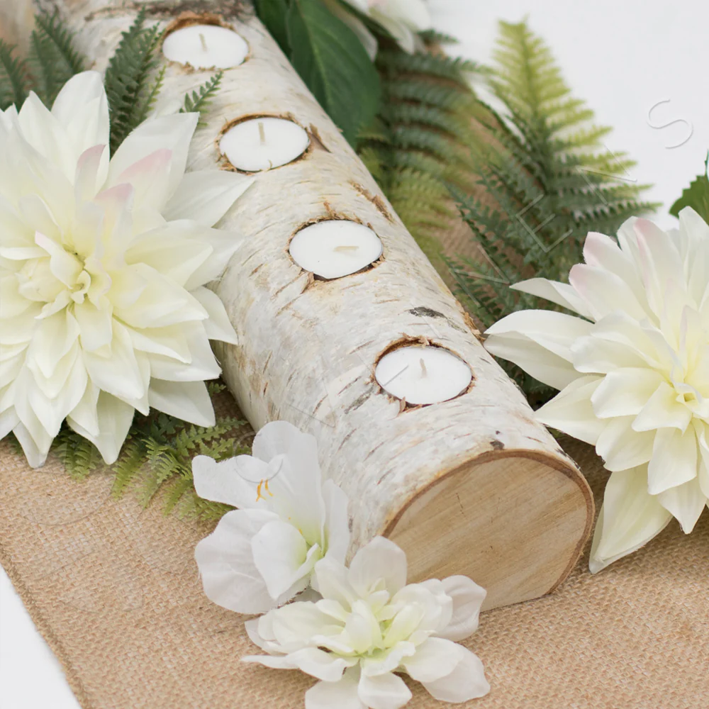 Burlap Table Runner 13"x108" - Natural Tan - Image 2