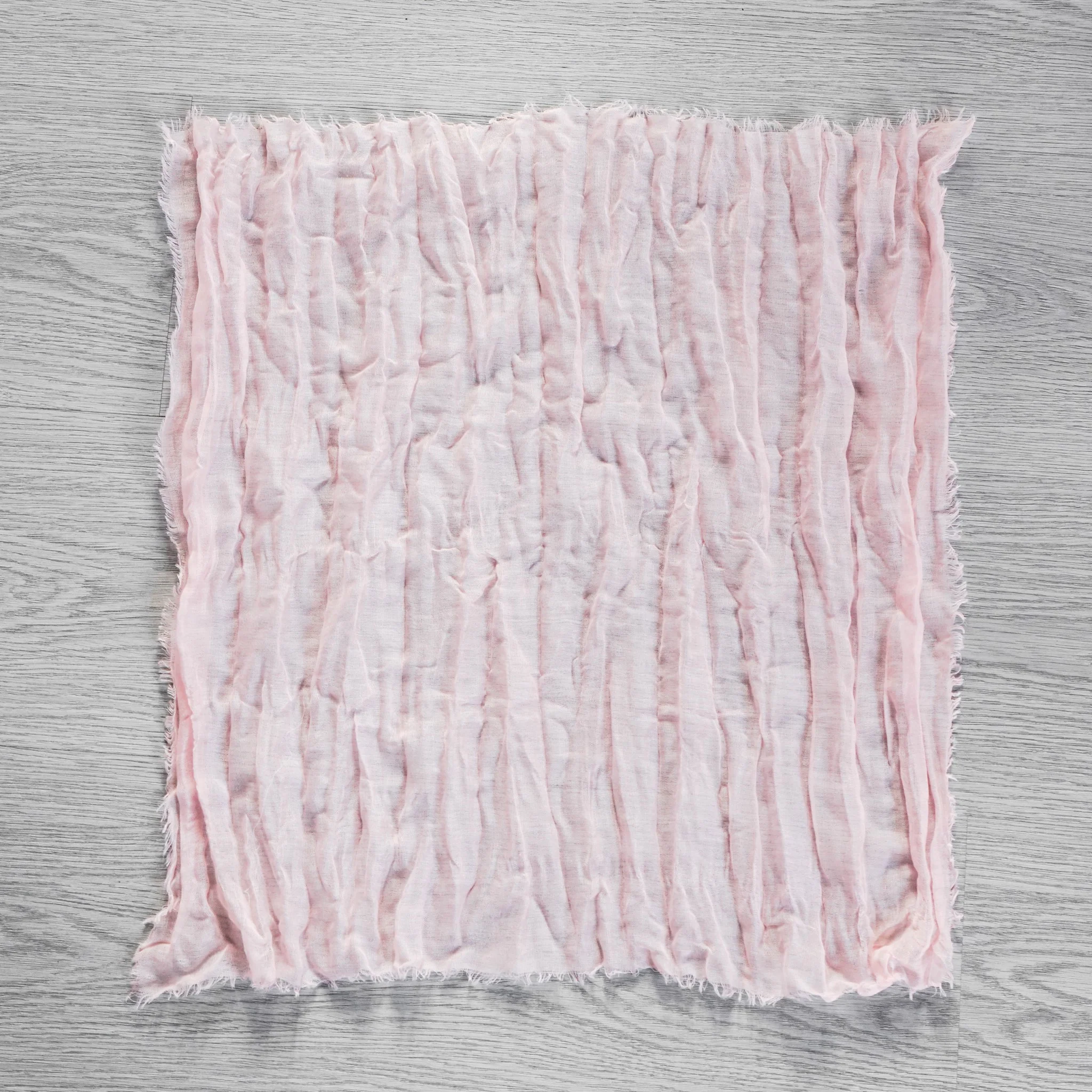 Cheesecloth Gauze Linen Napkin 20"x20" (5pc/pk) - Blush/Rose Gold - Image 2