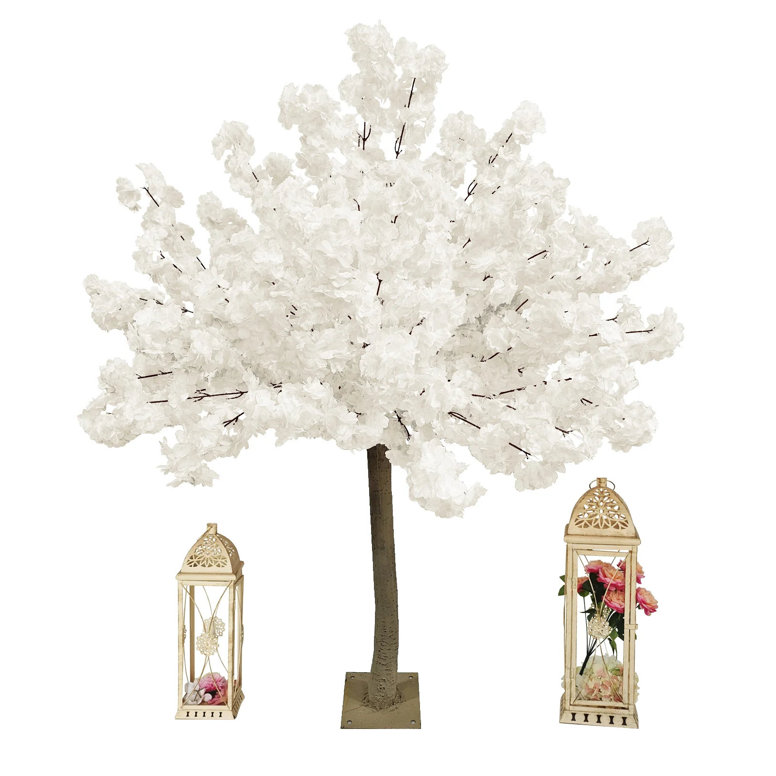 5ft Cherry Blossom Tree Backdrop Frame Stand - White - Image 5