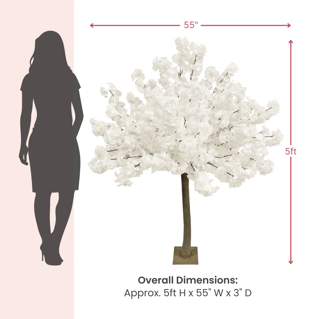 5ft Cherry Blossom Tree Backdrop Frame Stand - White - Image 6