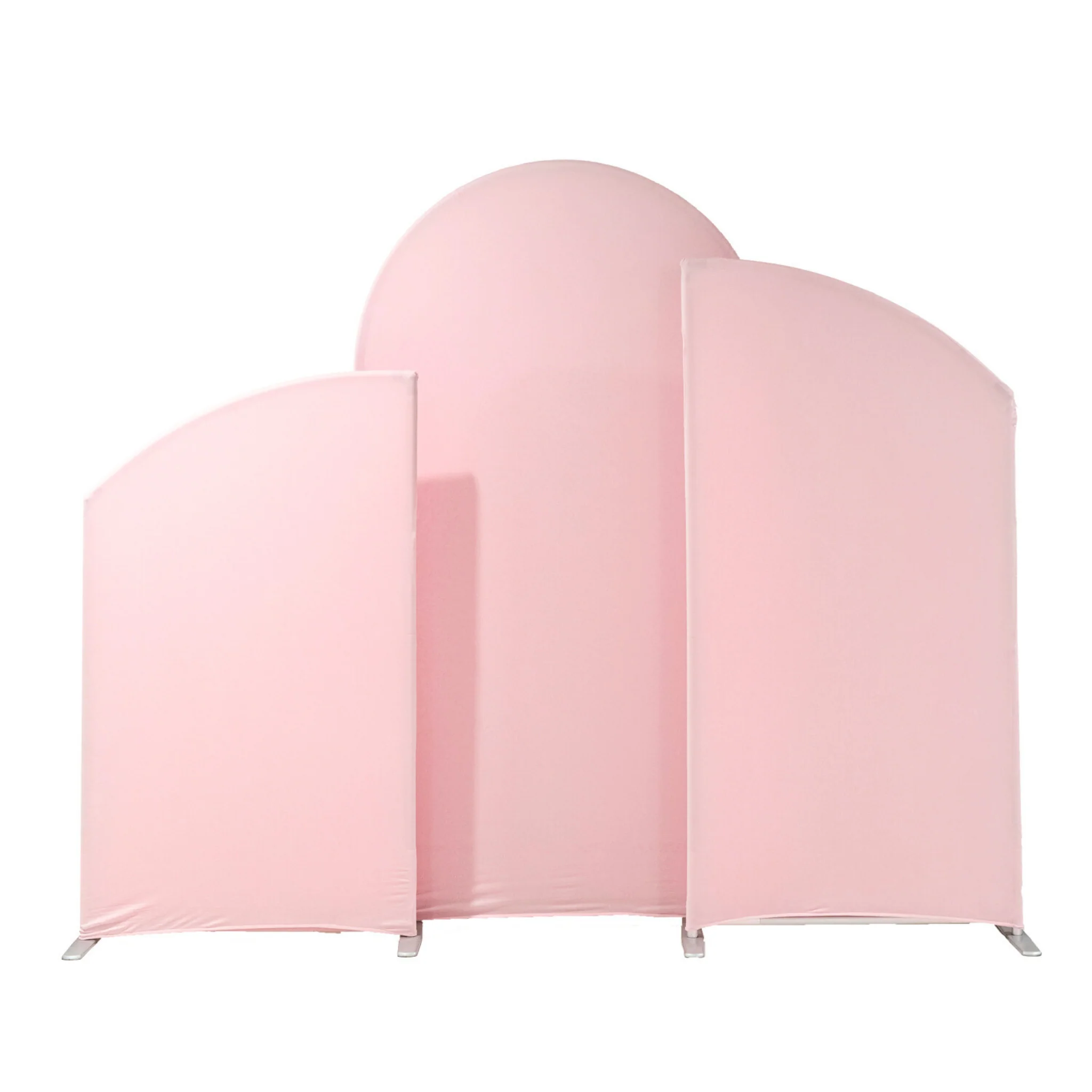 Spandex Arch Covers for Heavy Duty Chiara Frame Backdrop 3pc/set - Pink