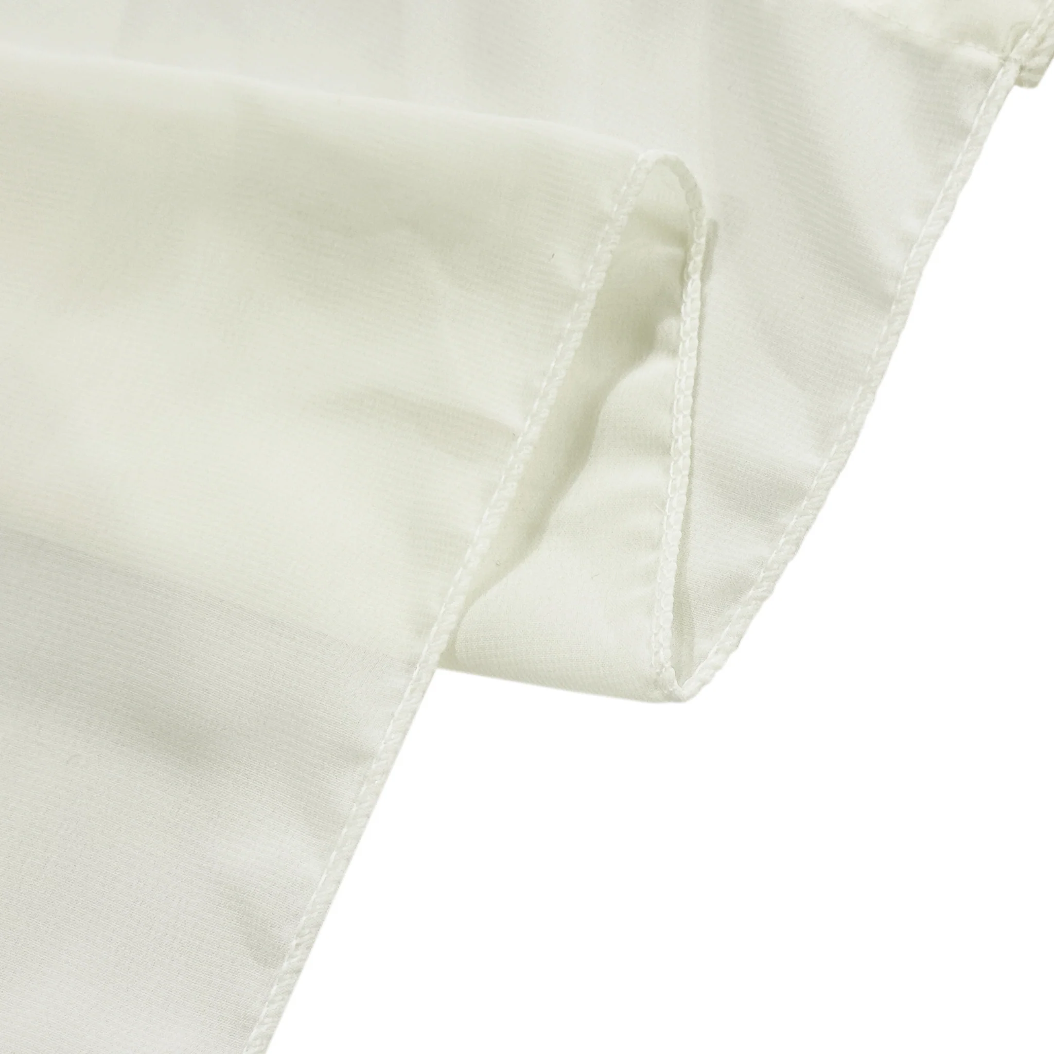 Chiffon Curtain Drape 10ft H x 58" W Panel - Ivory - Image 6