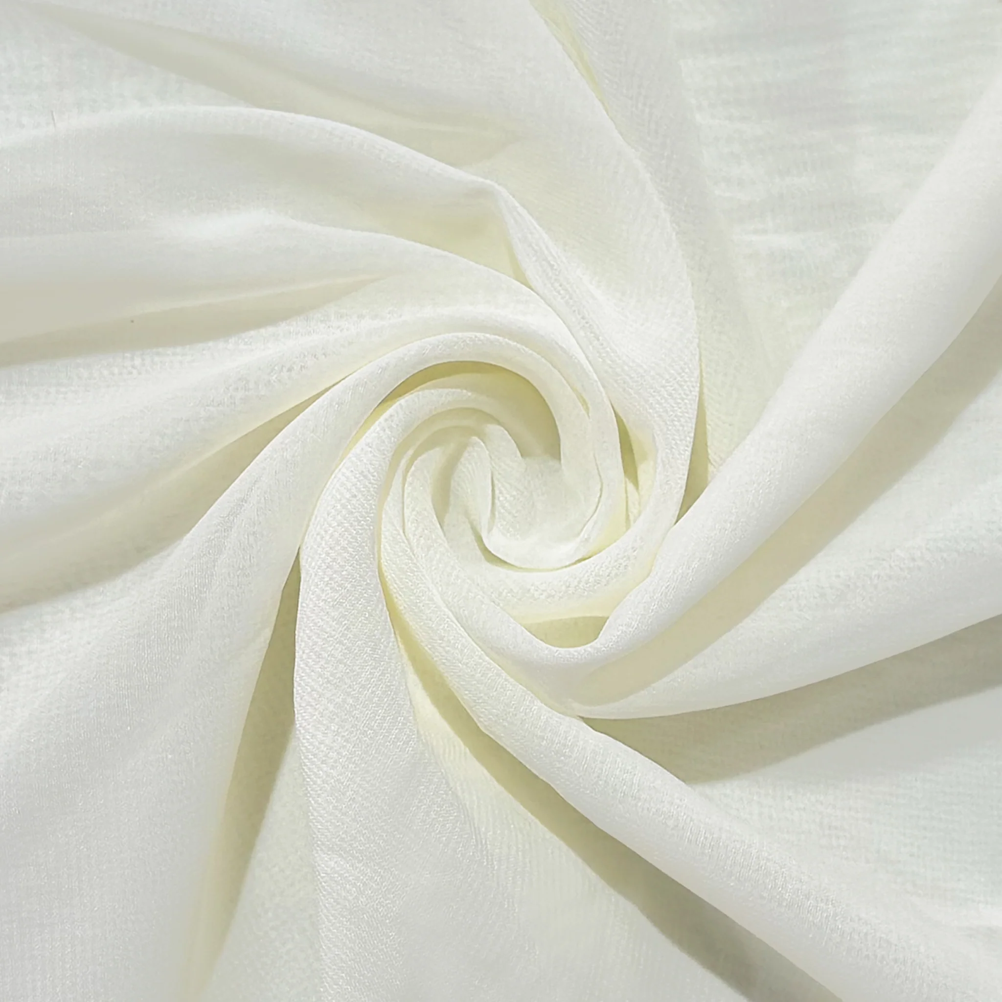Chiffon Curtain Drape 10ft H x 58" W Panel - Ivory - Image 7
