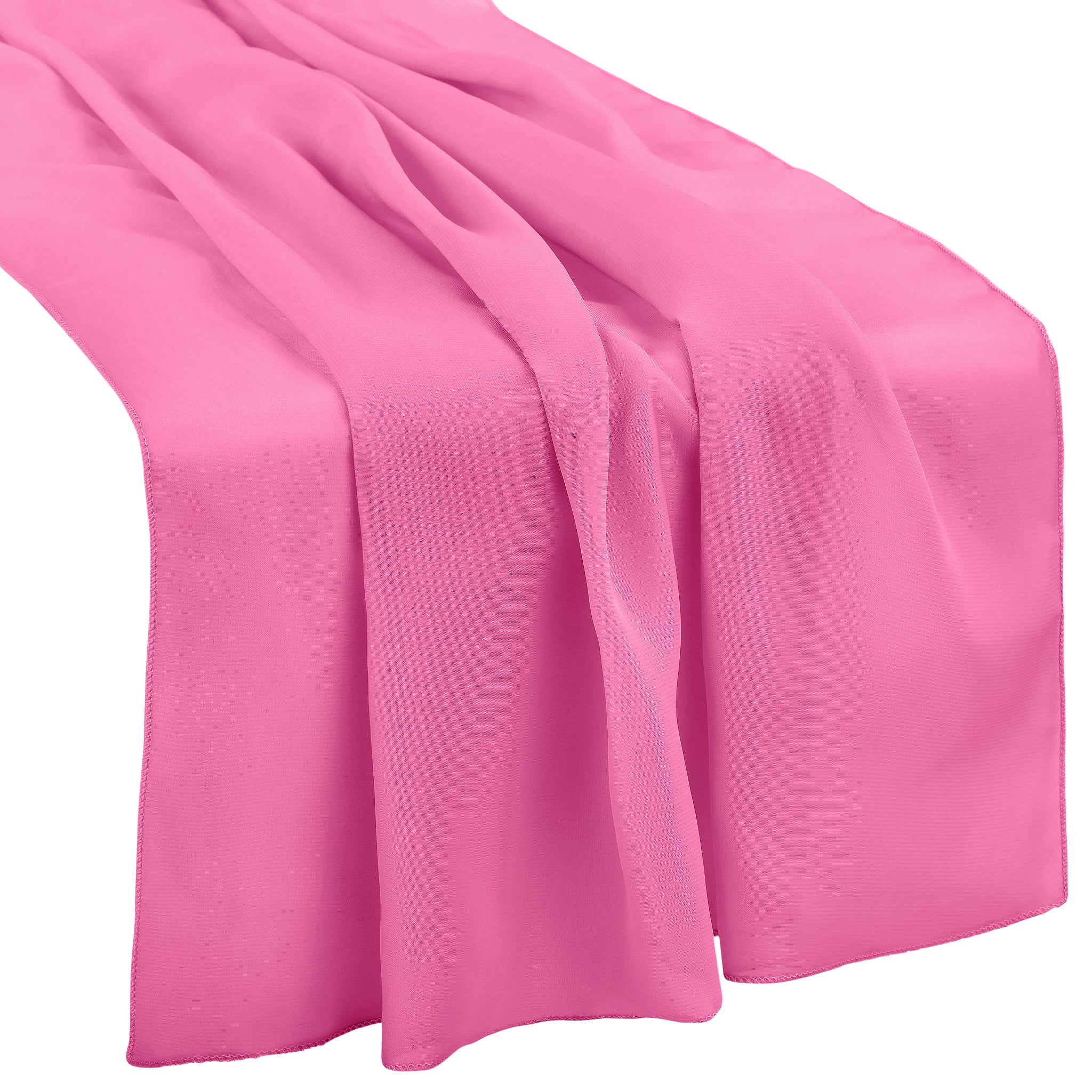 Chiffon Wedding Table Runner 10FT x 27" - Pink