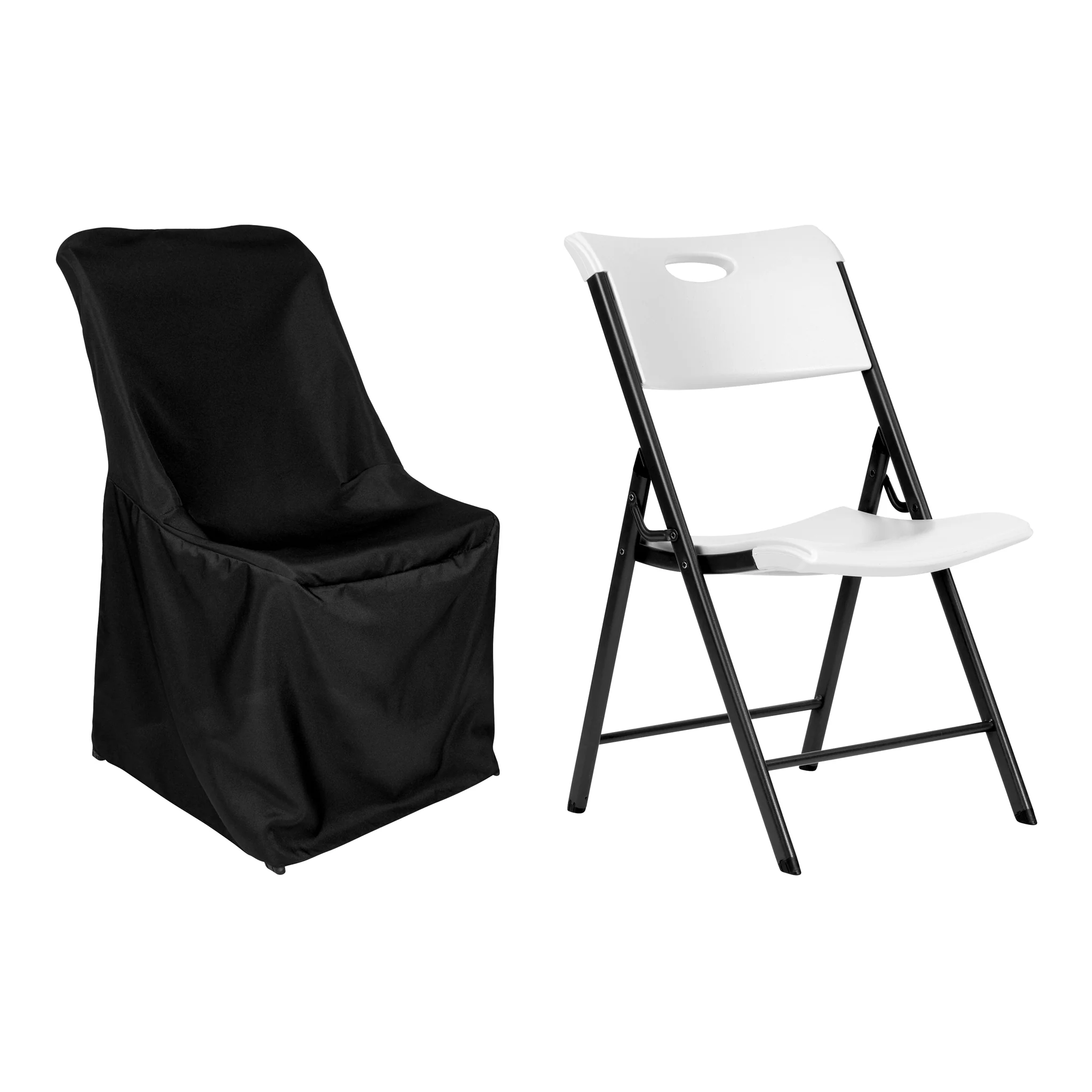 Contemporary LIFETIME folding chair Cover - Black - Image 2