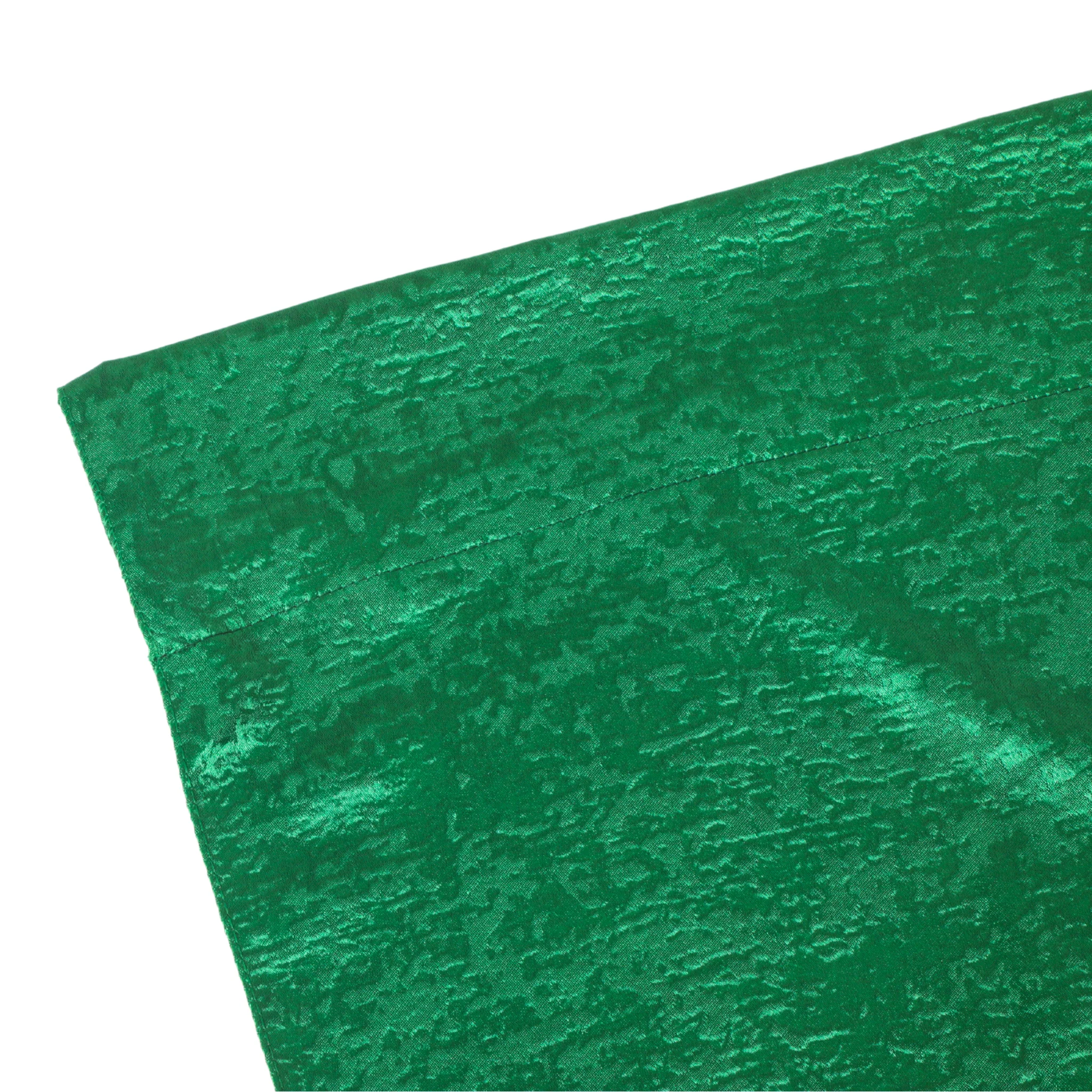 Crinkle Shimmer 10ft H x 52" W Drape/Backdrop Panel - Emerald Green - Image 2