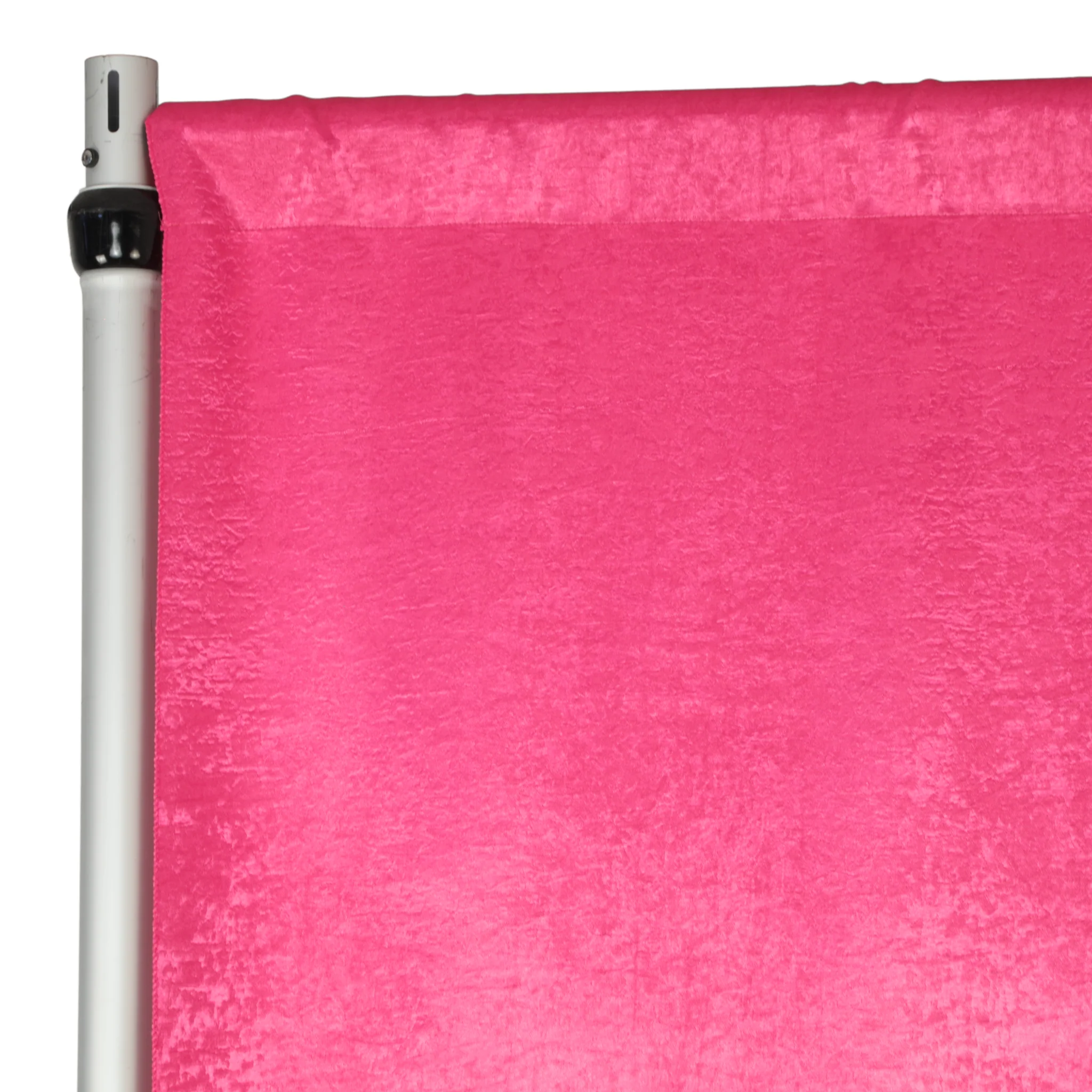 Crinkle Shimmer 10ft H x 52" W Drape/Backdrop Panel - Fuchsia - Image 3