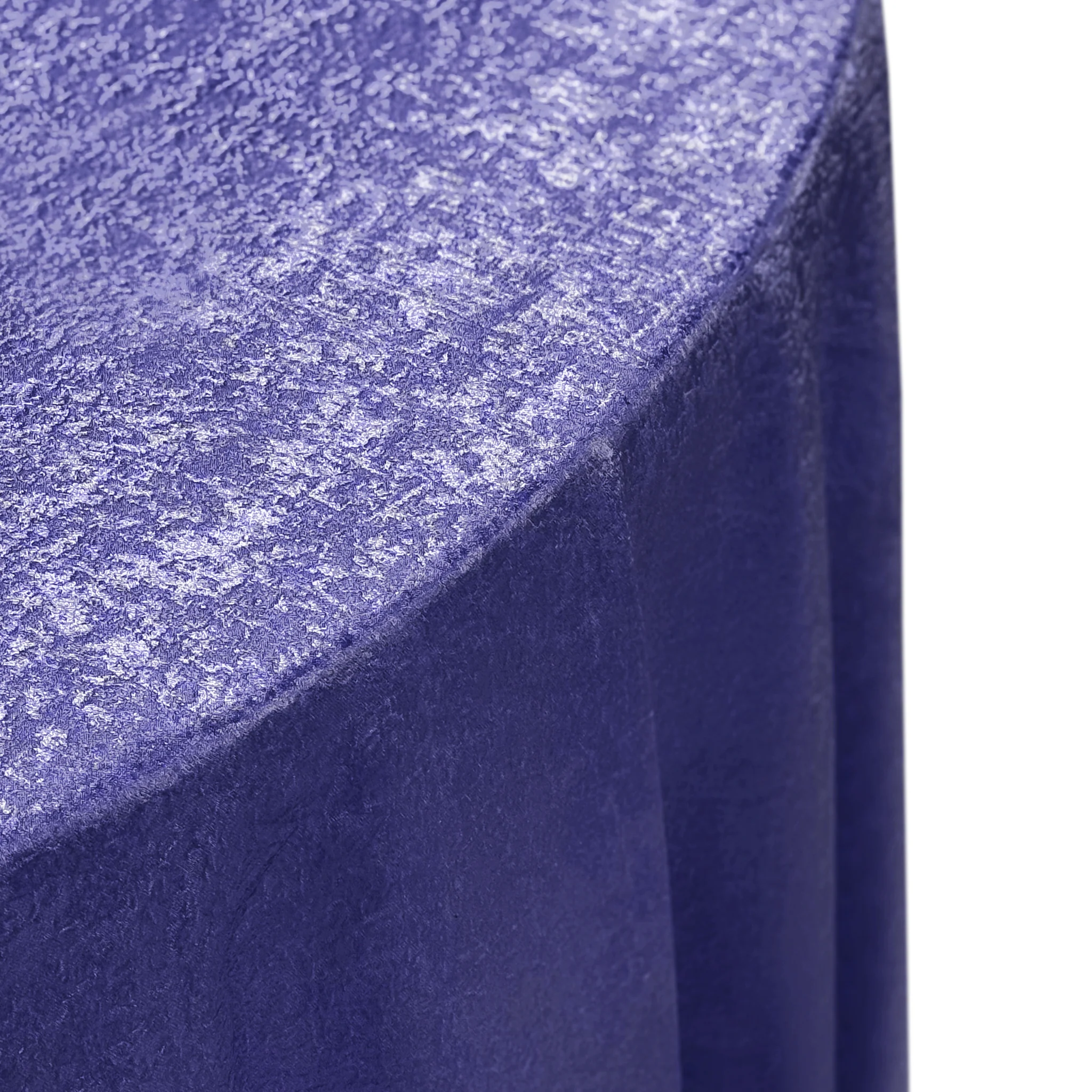 Crinkle Shimmer 120" Round Tablecloth - Purple - Image 5