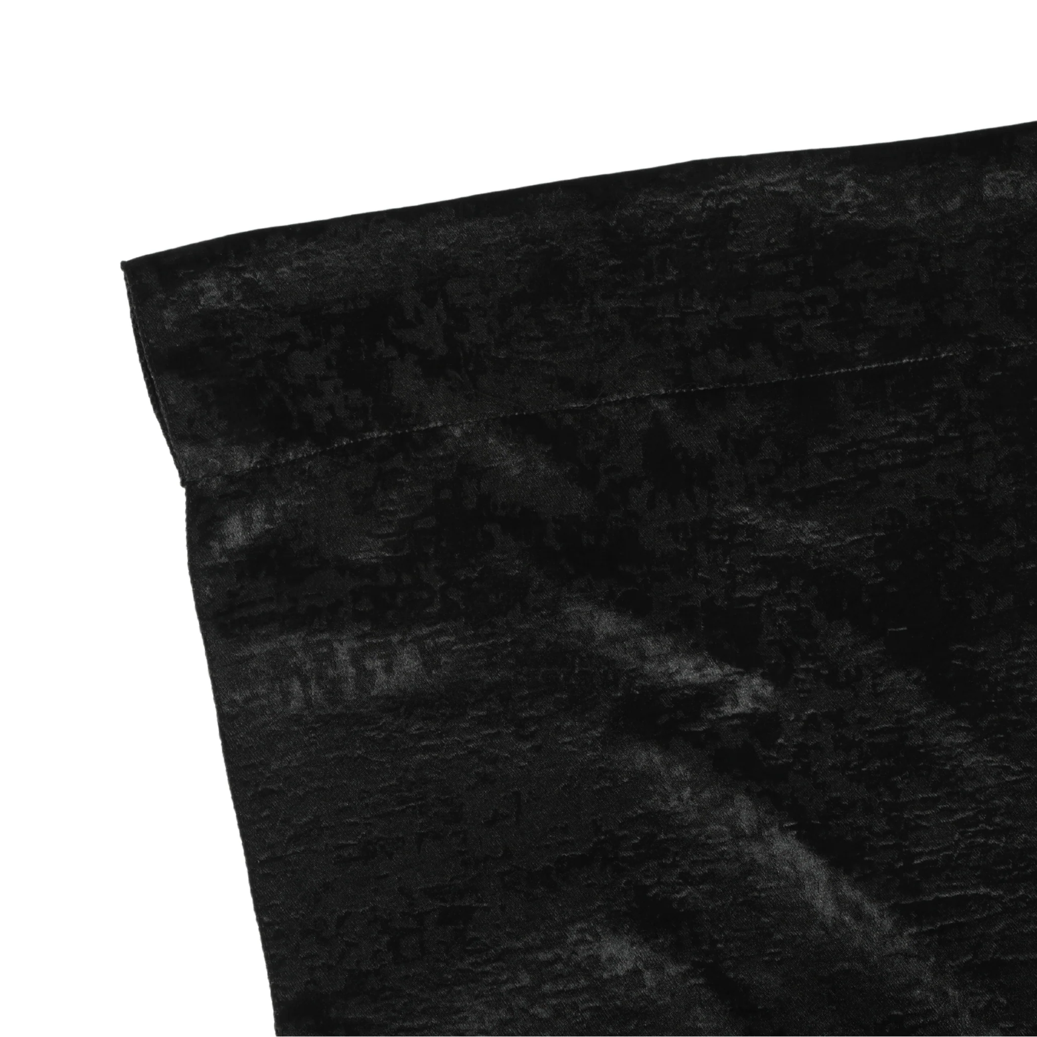Crinkle Shimmer 12ft H x 52" W Drape/Backdrop Panel - Black - Image 3