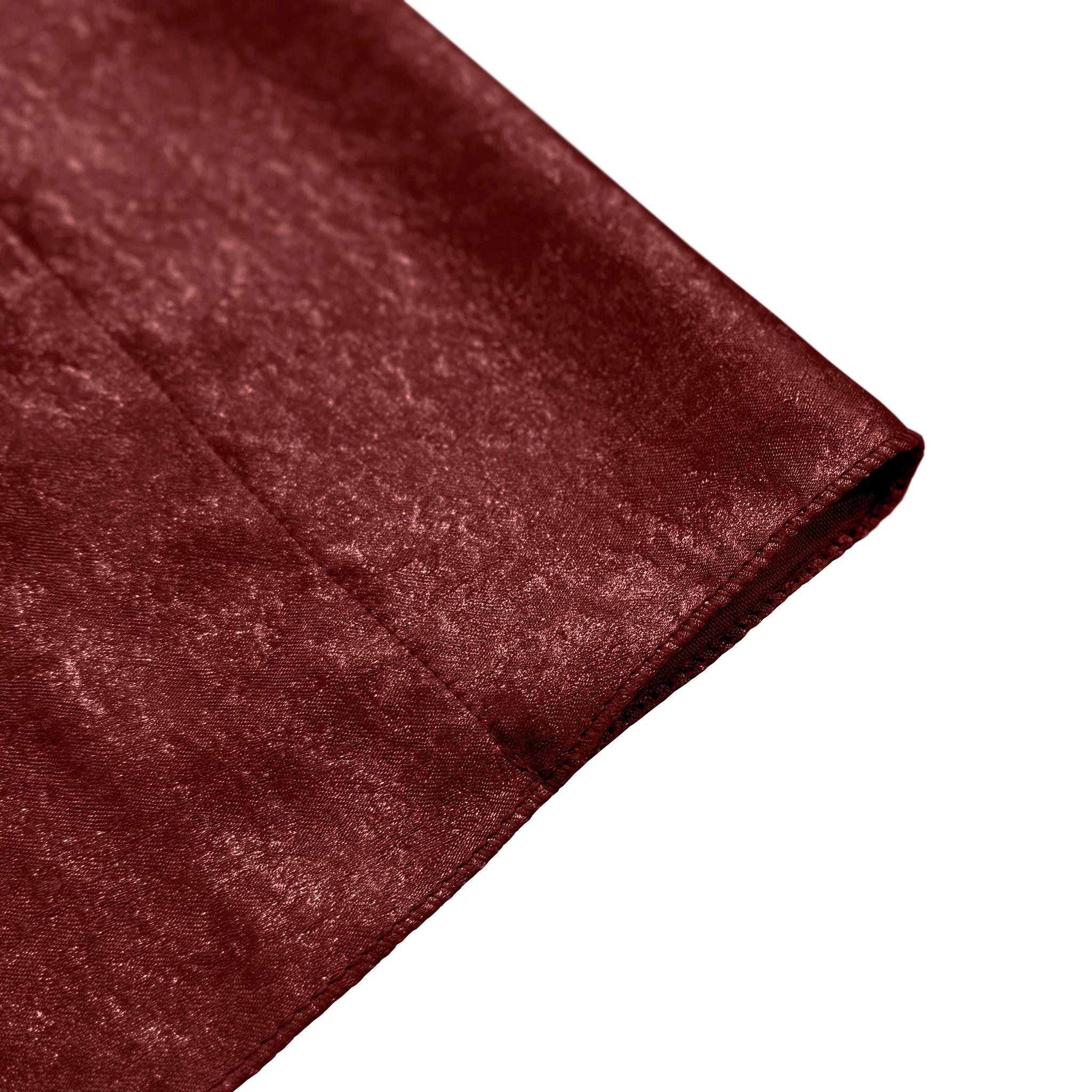 Crinkle Shimmer 12ft H x 52" W Drape/Backdrop Panel - Burgundy - Image 3