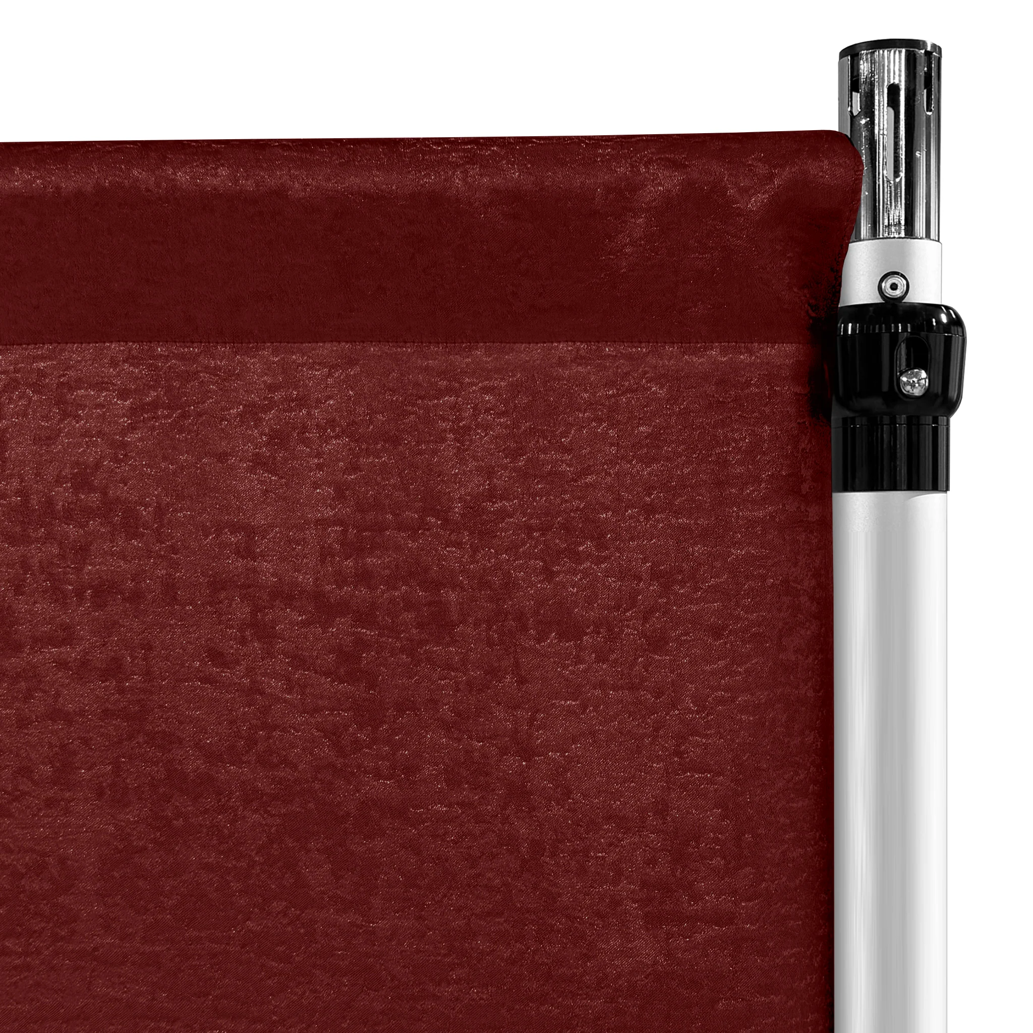 Crinkle Shimmer 12ft H x 52" W Drape/Backdrop Panel - Burgundy - Image 5