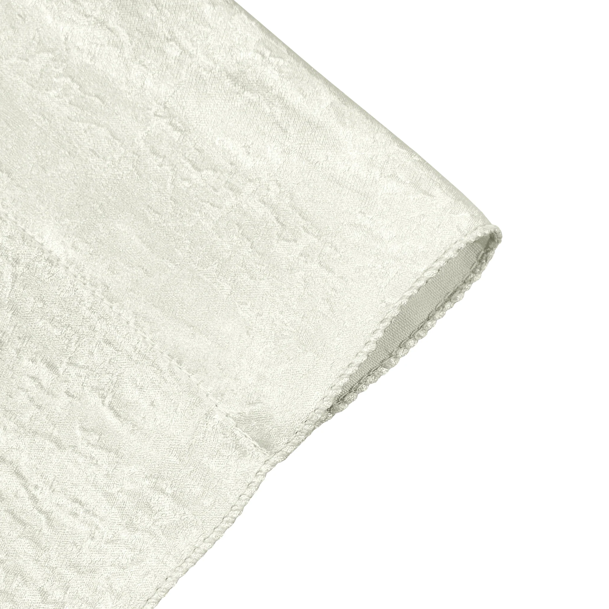 Crinkle Shimmer 12ft H x 52" W Drape/Backdrop Panel - Ivory - Image 2